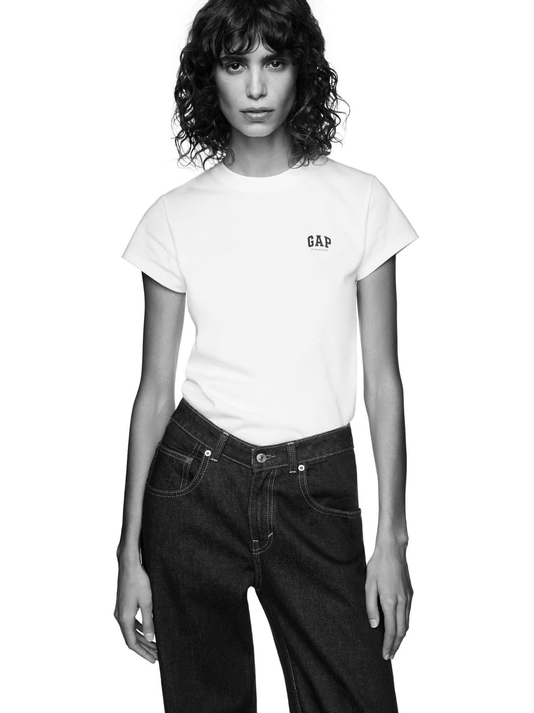 Gap x Victoria Beckham White Logo T-Shirt - Image 3 of 7