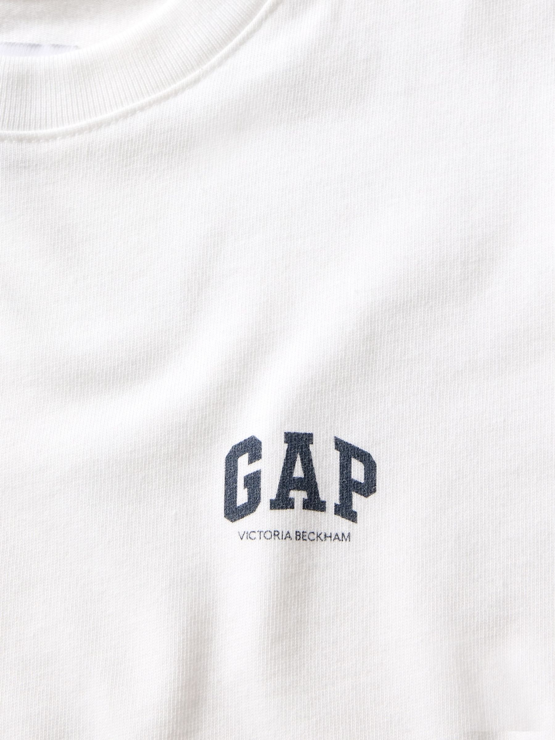Gap x Victoria Beckham White Logo T-Shirt - Image 6 of 7