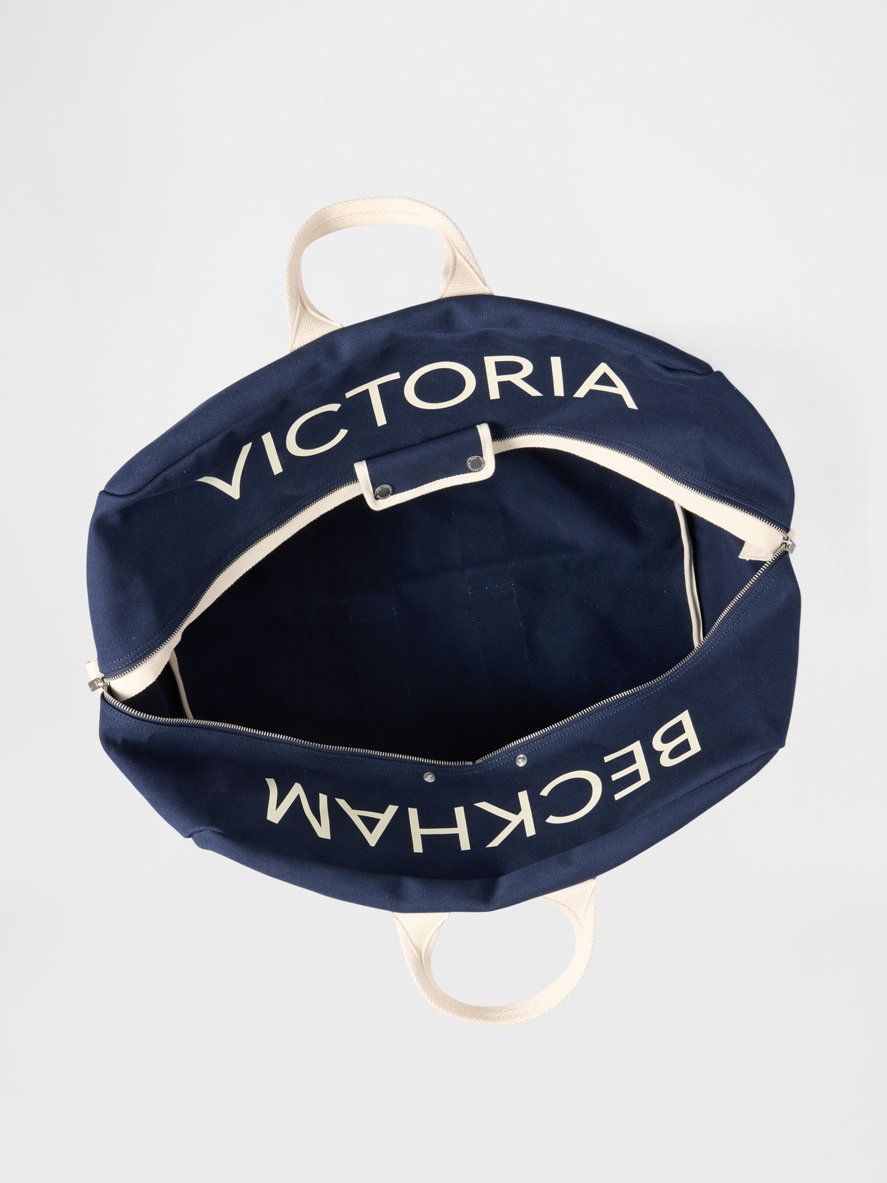 Gap x Victoria Beckham Navy/White Oversized Weekender Bag - Image 4 of 6