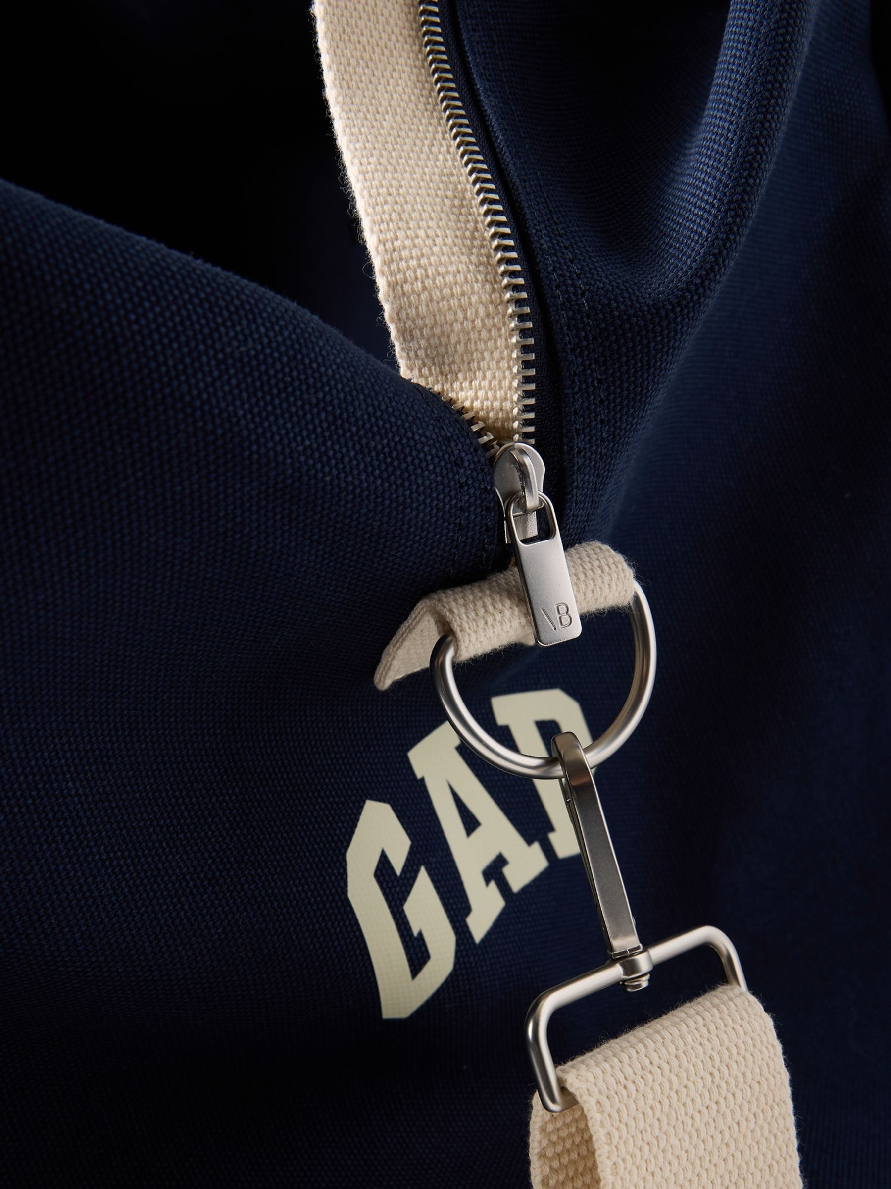 Gap x Victoria Beckham Navy/White Oversized Weekender Bag - Image 5 of 6