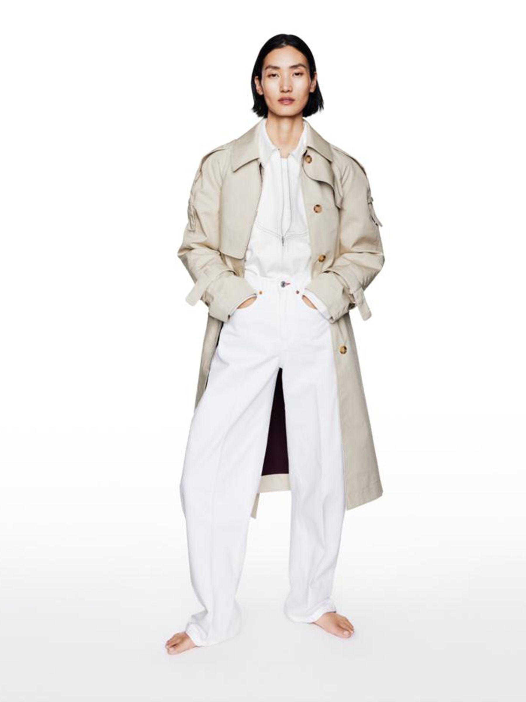 Gap x Victoria Beckham White High Waisted Arc Jeans - Image 2 of 6