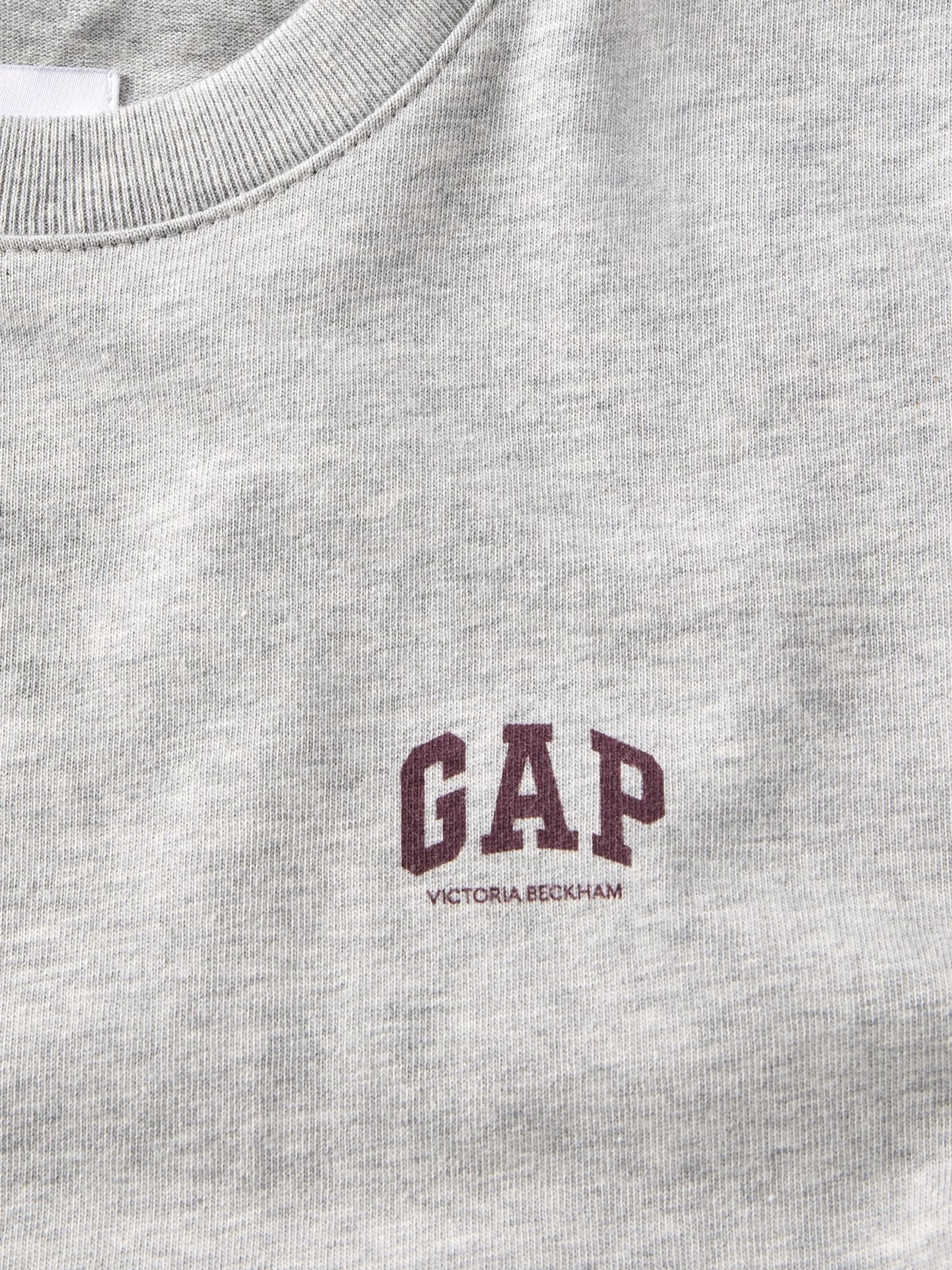 Gap x Victoria Beckham Grey Logo T-Shirt - Image 4 of 5