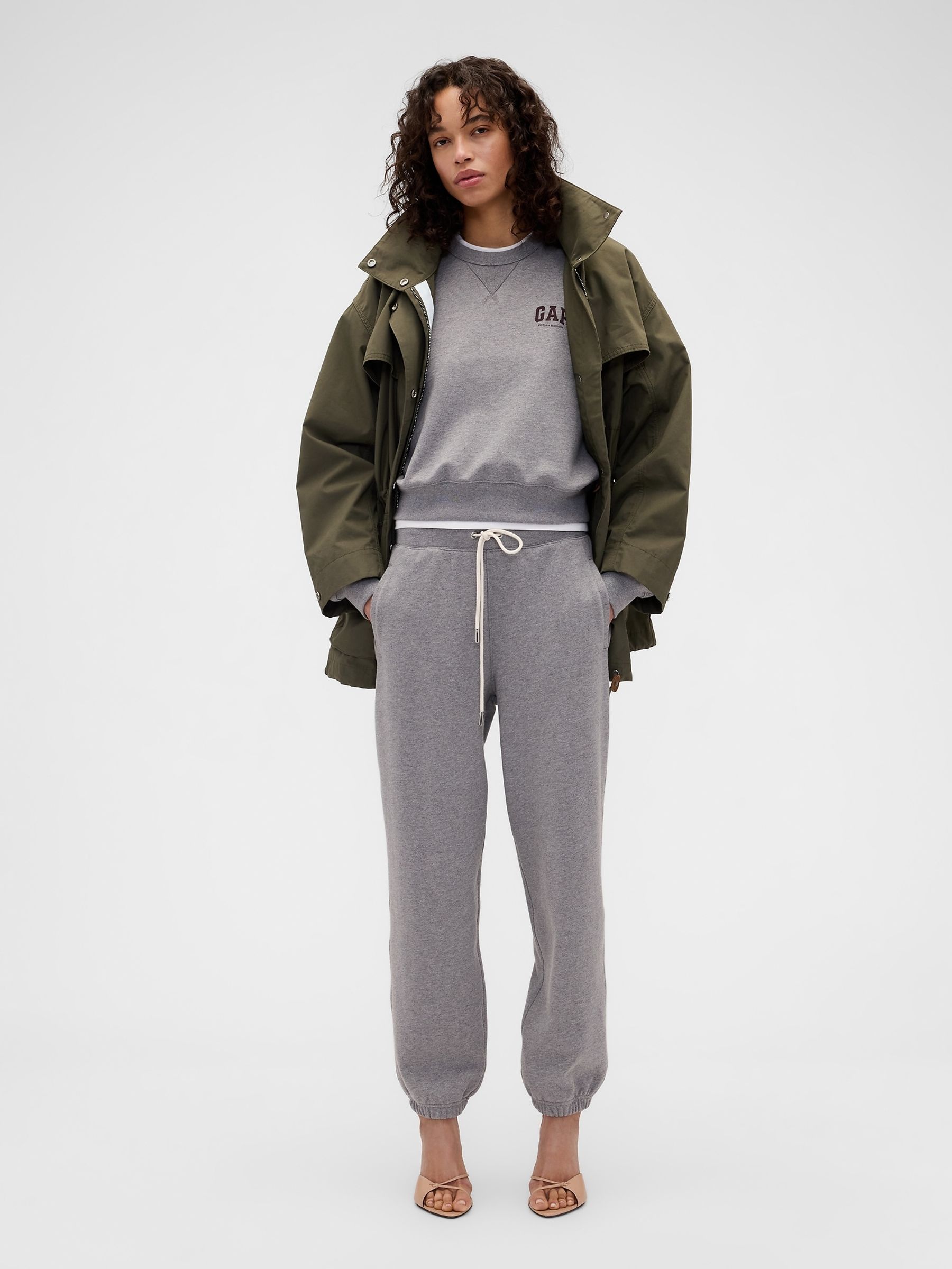 Gap x Victoria Beckham Grey Heavyweight French Terry Joggers - Image 2 of 6