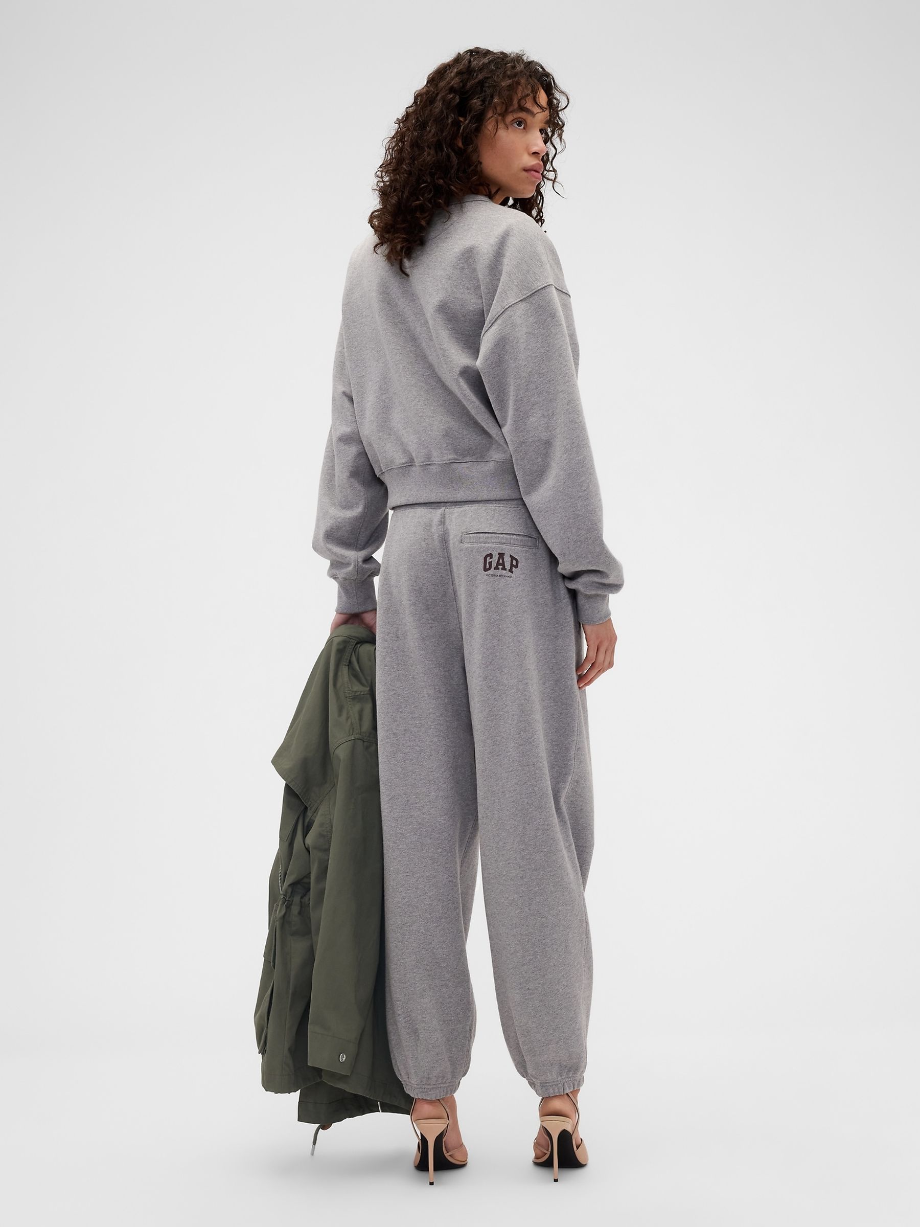 Gap x Victoria Beckham Grey Heavyweight French Terry Joggers - Image 4 of 6
