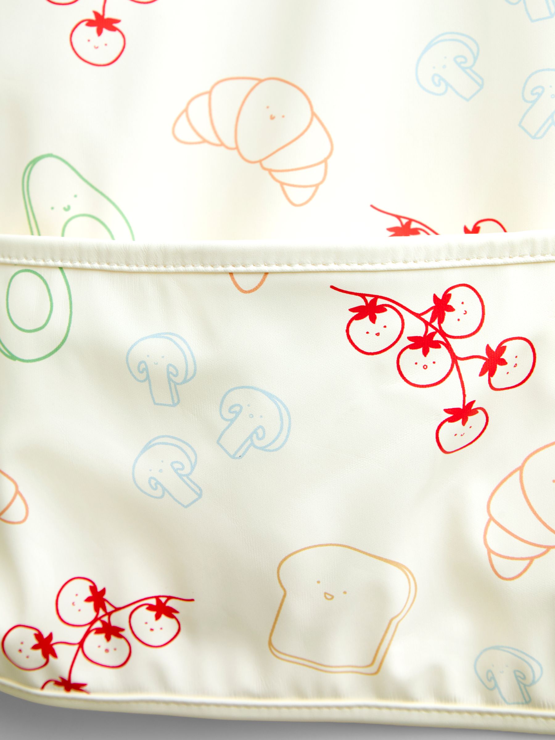 Cream Bon Appétit Sleeved Bib - Image 4 of 4