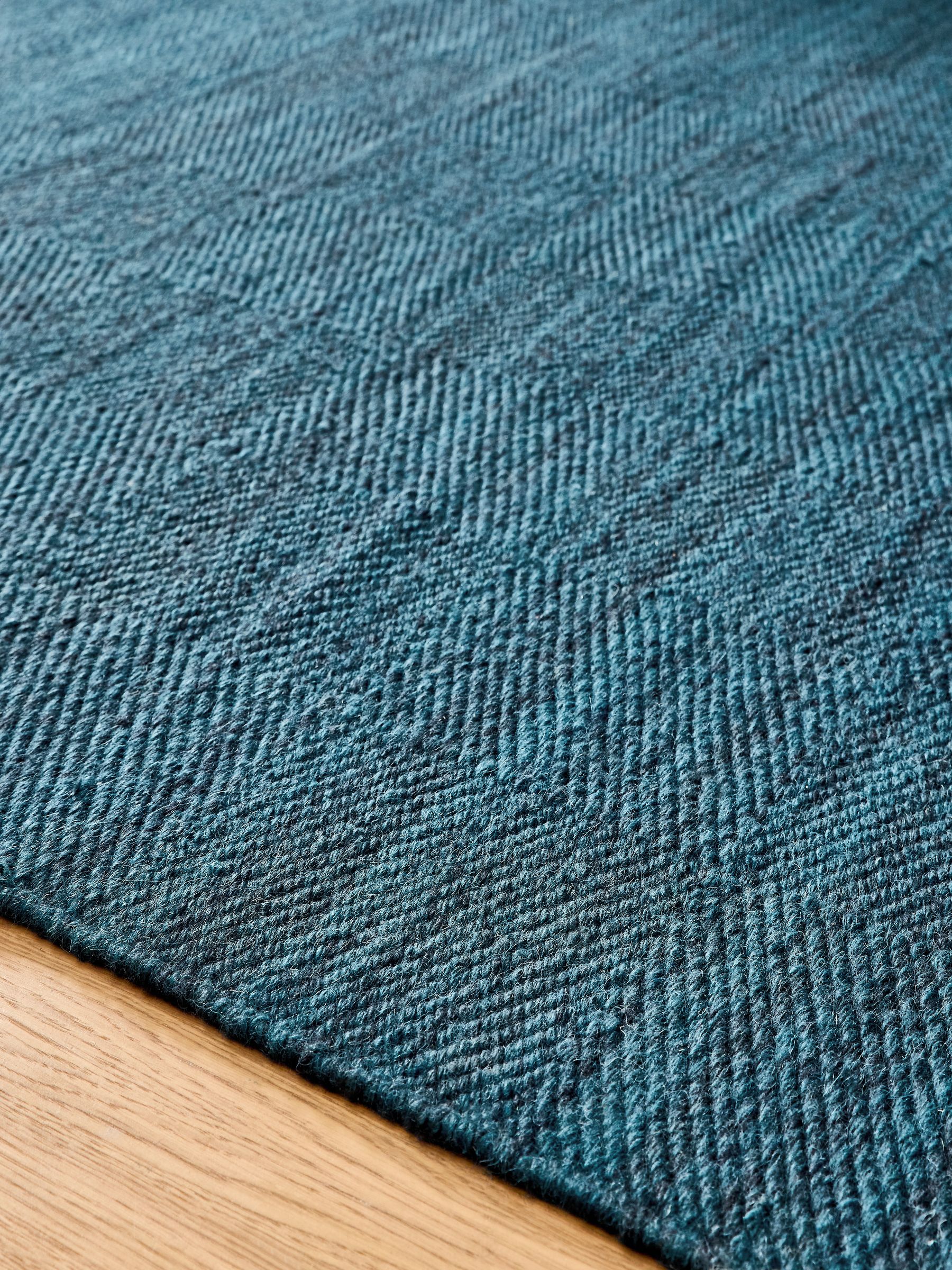 Feros Wool Rug in Blue - Image 2 of 5 Feros Wool Rug in Blue - Image 2 of 5