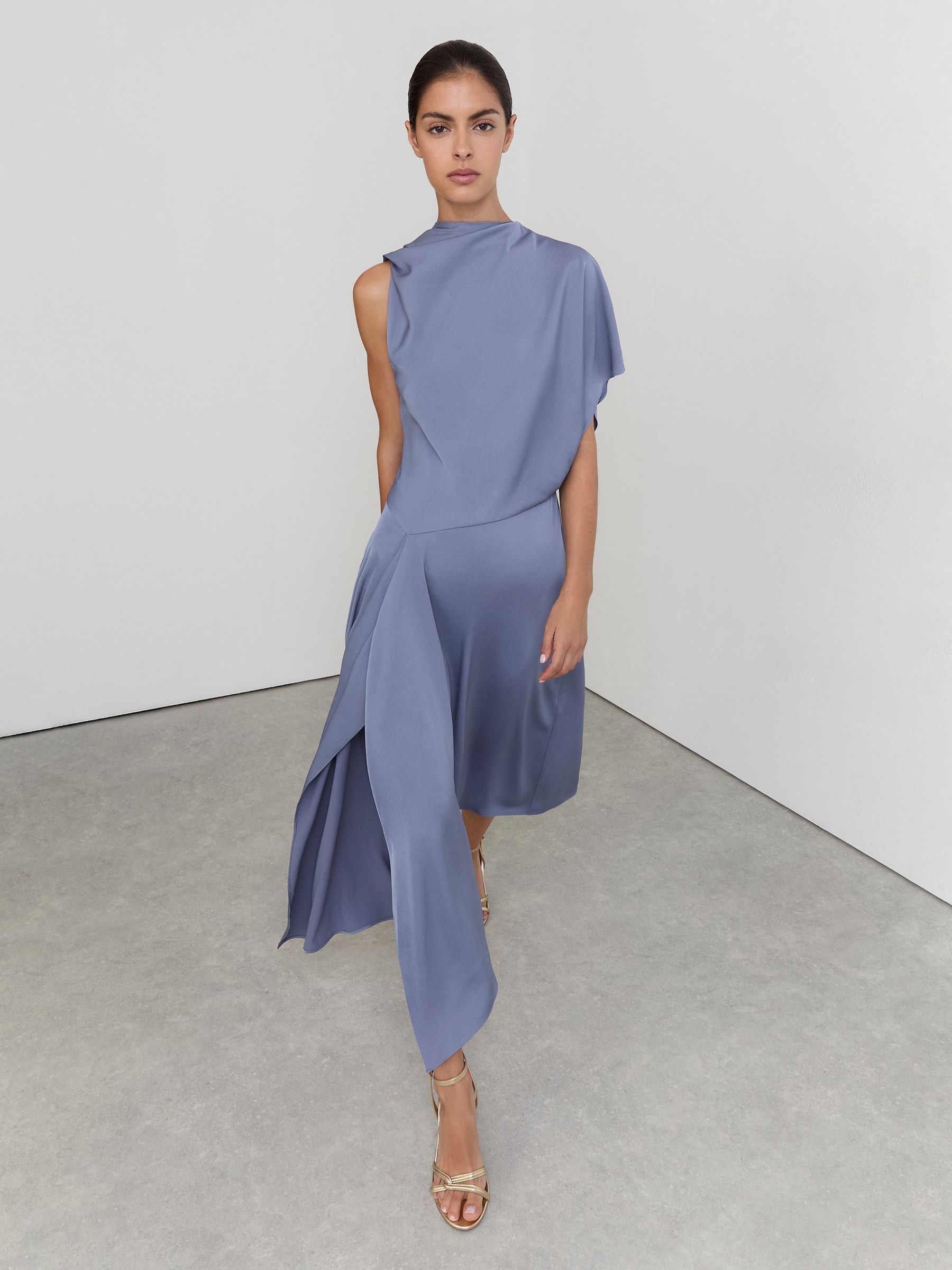 Petite Dress in Lilac Purple - Image 5 of 9