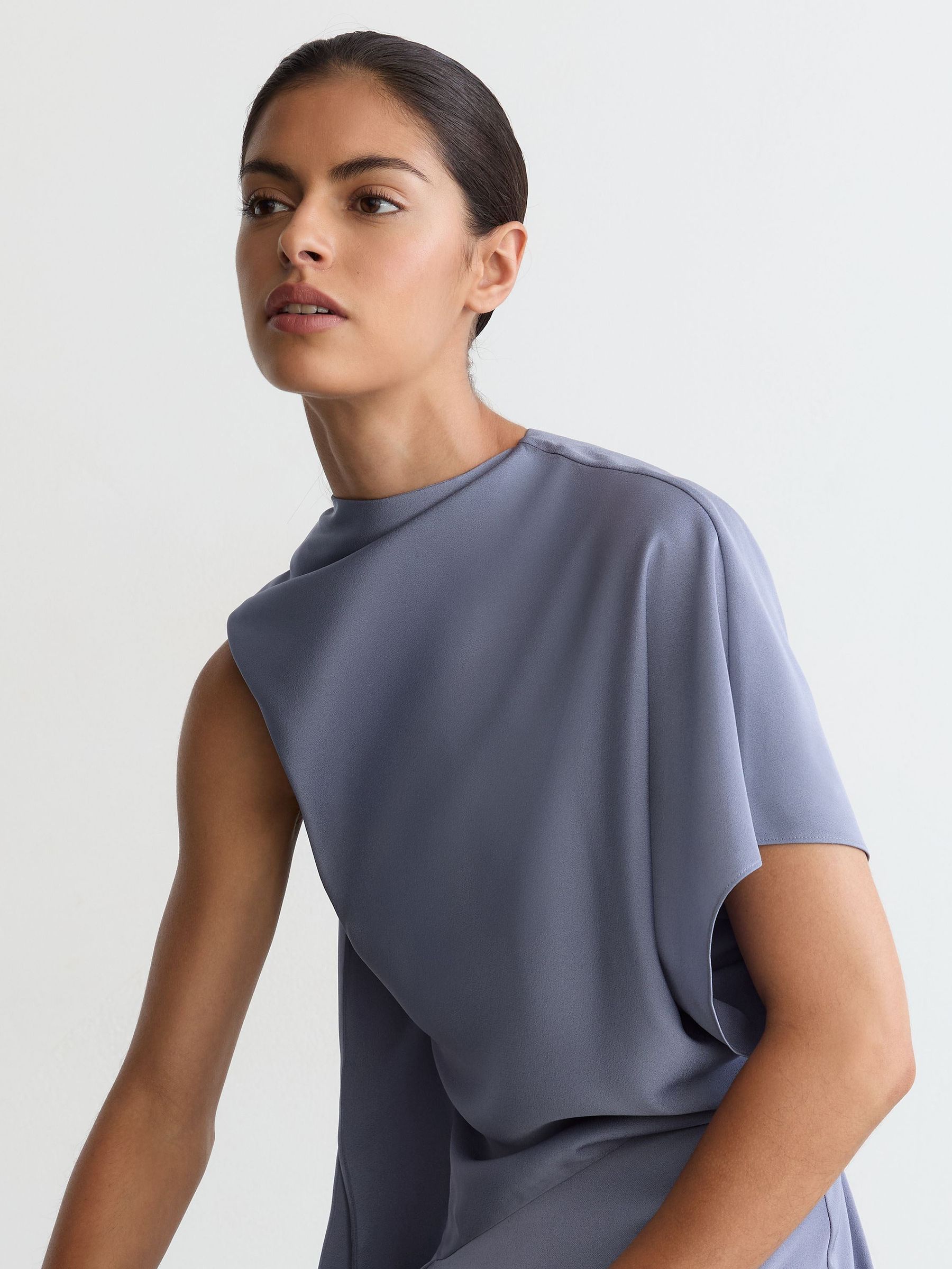 Petite Dress in Lilac Purple - Image 6 of 9