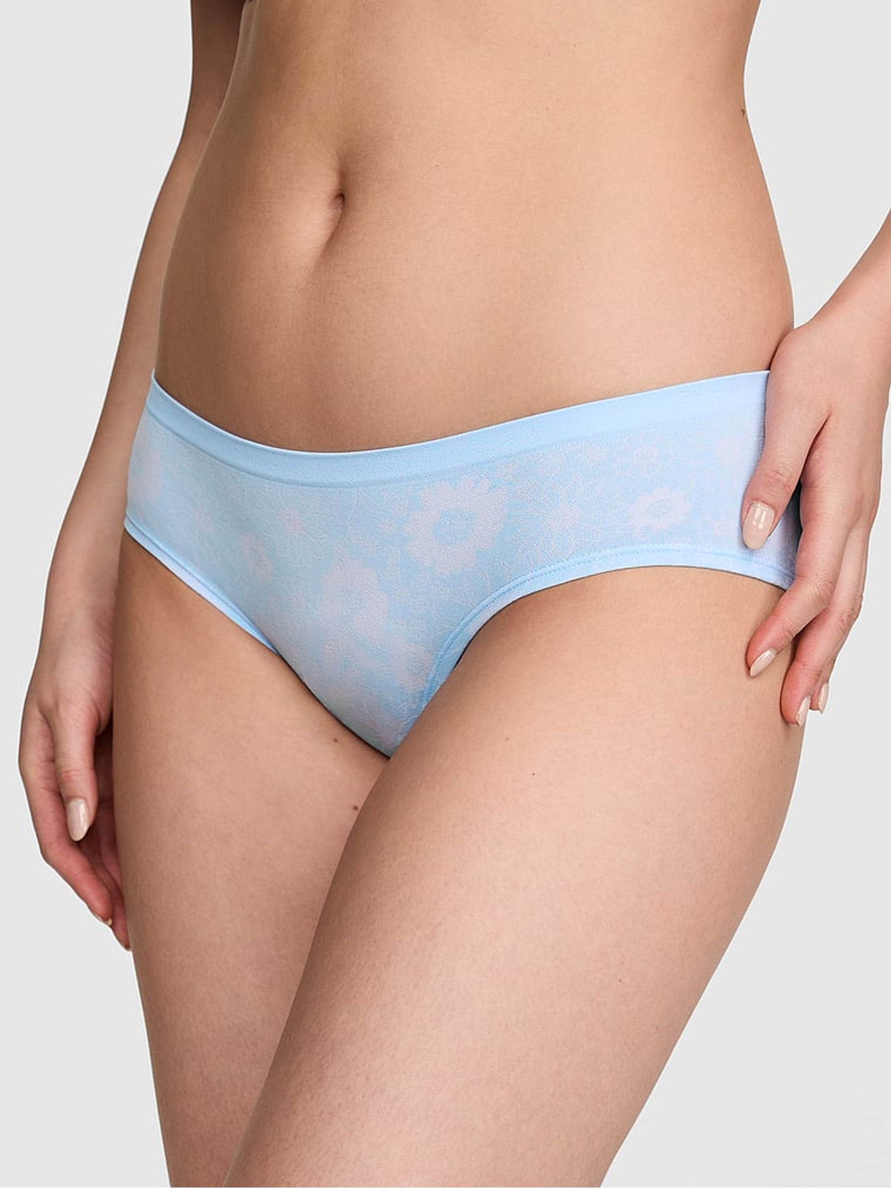 Spray Blue Floral Print Hipster Knickers - Image 1 of 2 Spray Blue Floral Print Hipster Knickers - Image 1 of 2
