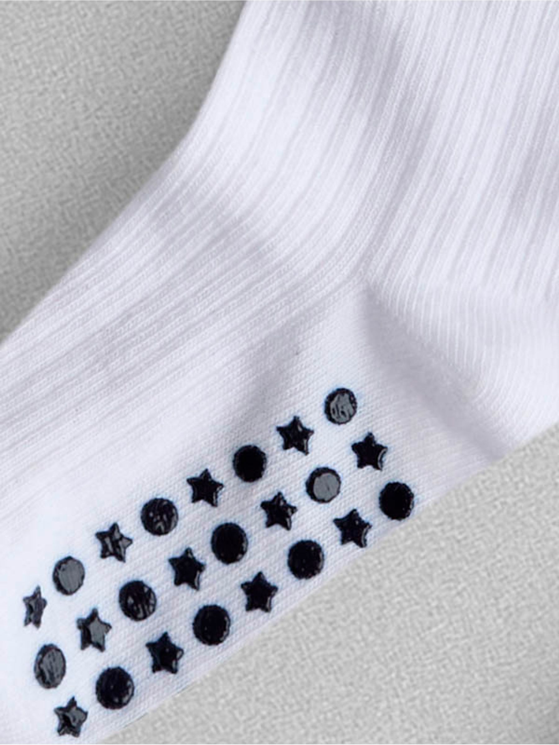 White 3-Pack Ribbed Socks - Image 3 of 3