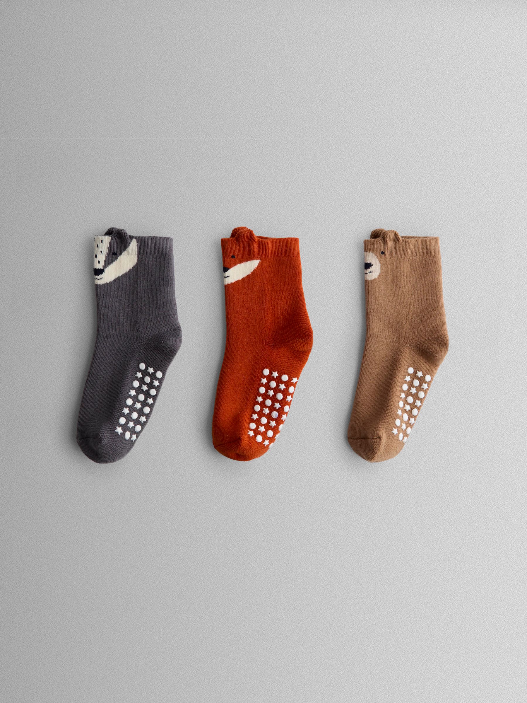 Animal Print 3-Pack Woodland Extra Thick Socks - Image 3 of 4