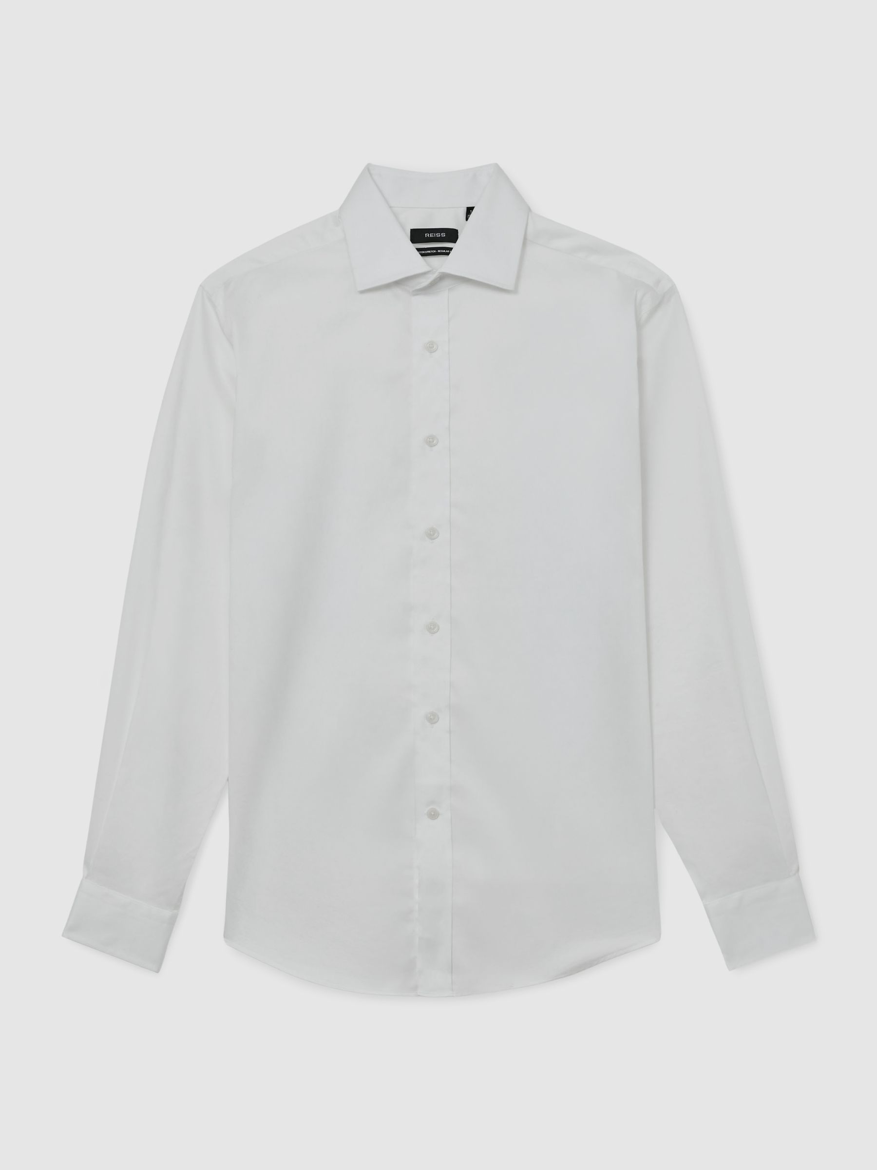 Stretch-Cotton Regular-Fit Shirt in White - Image 2 of 7