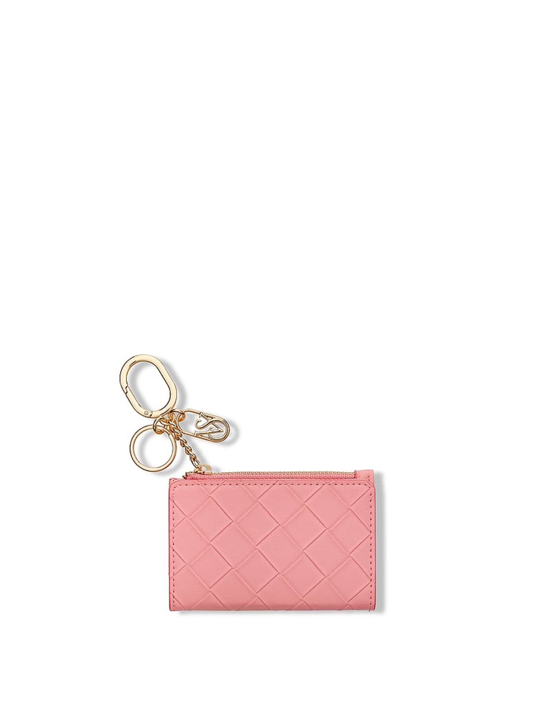 Blush Pink Foldable Keyring Card Holder - Image 1 of 2