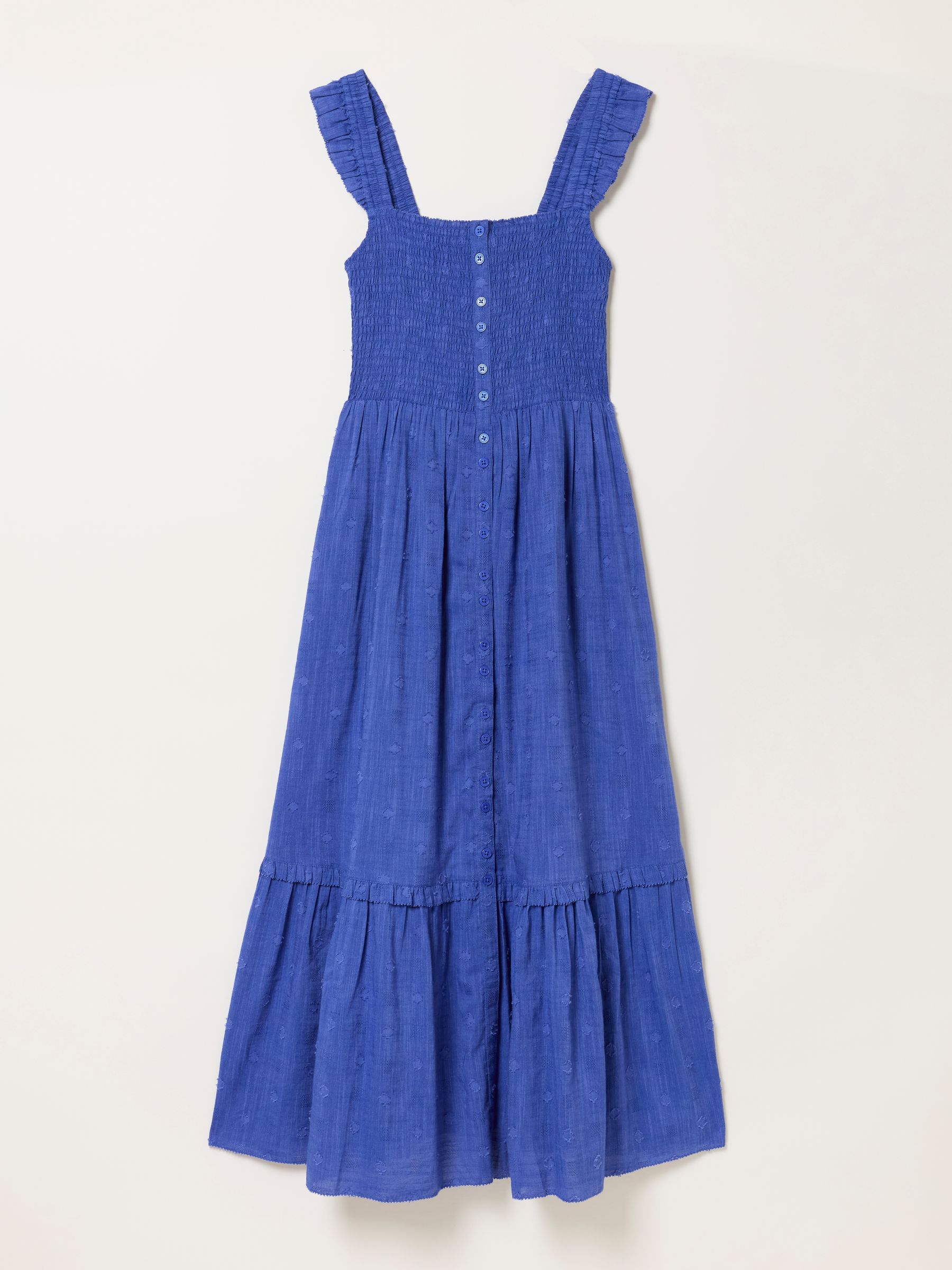 Eva Cobalt Blue Petite Midi Dress - Image 6 of 6
