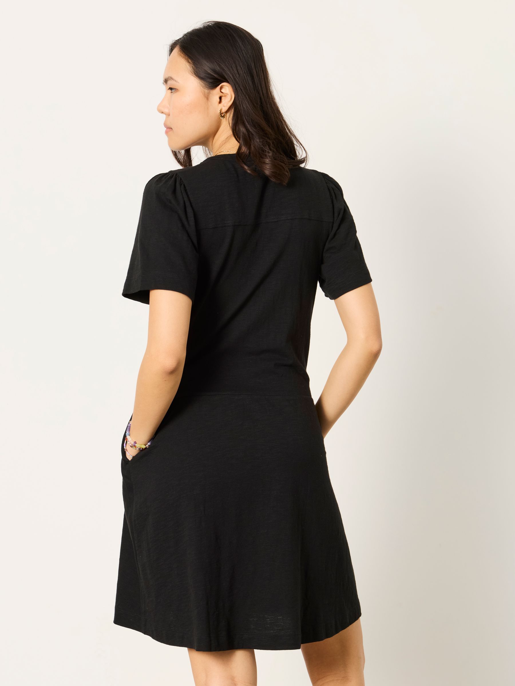 Maggie Black Petite Jersey Dress - Image 2 of 6