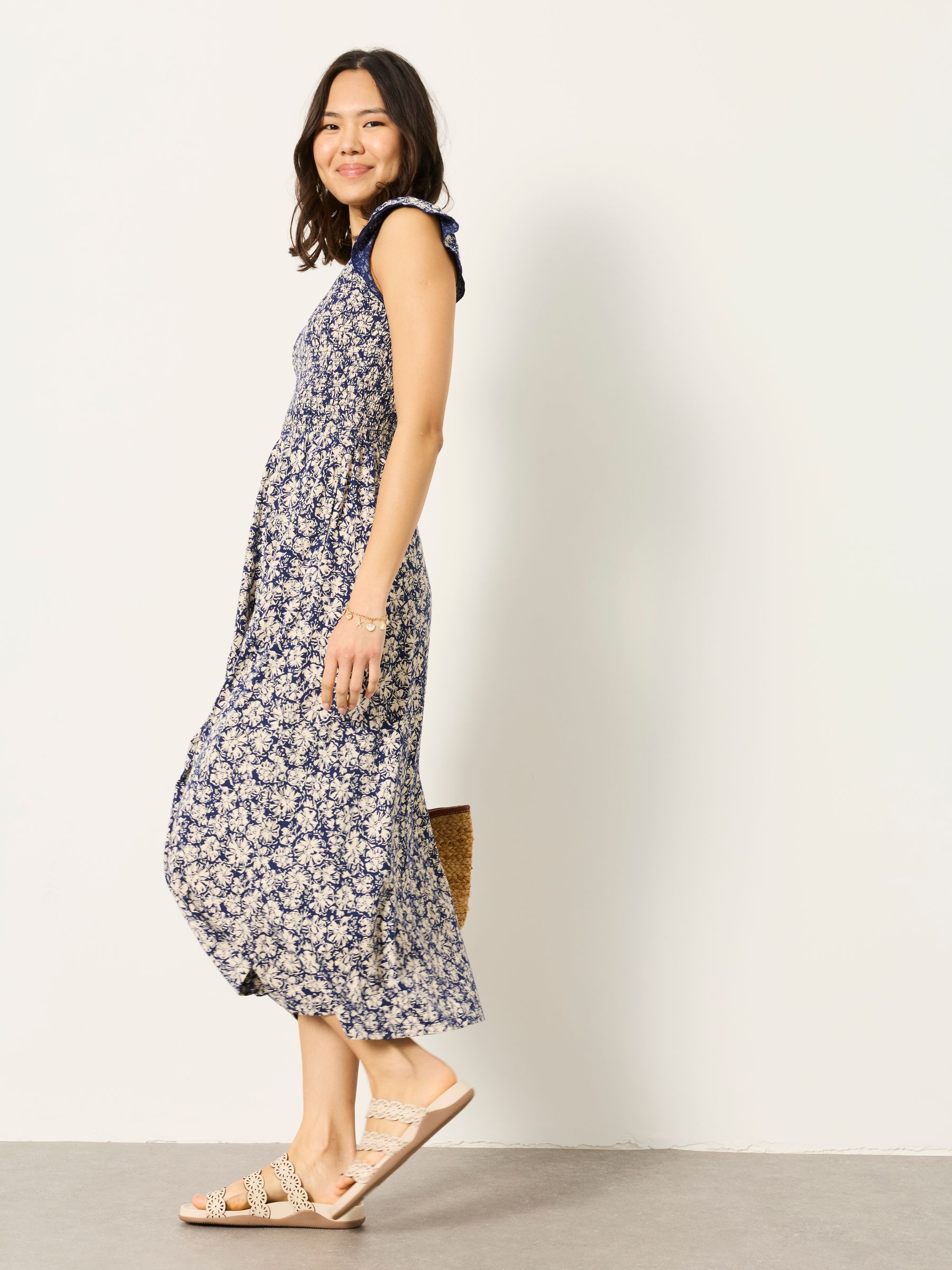 Demi Blue Shells Petite Jersey Midi Dress - Image 1 of 5