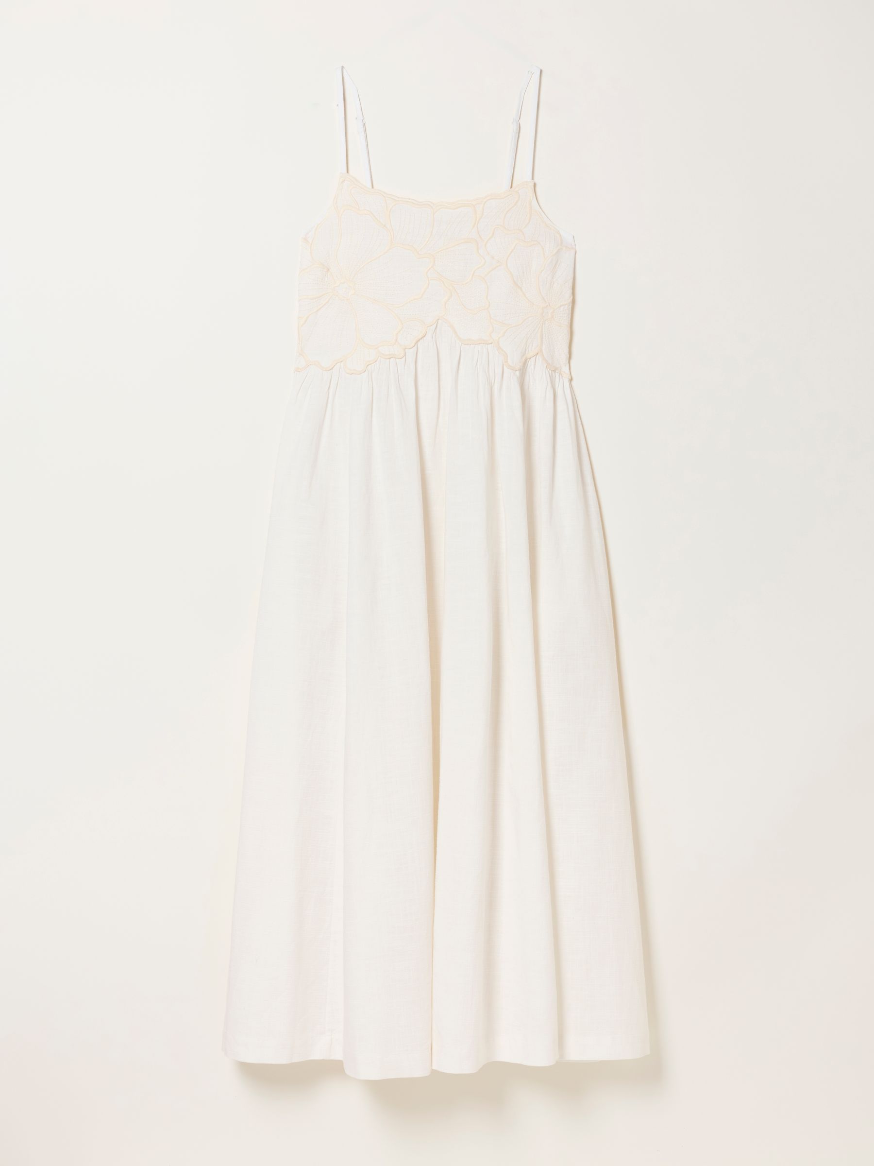 Hazel Ivory Petite Embroidered Midi Dress - Image 5 of 5 Hazel Ivory Petite Embroidered Midi Dress - Image 5 of 5