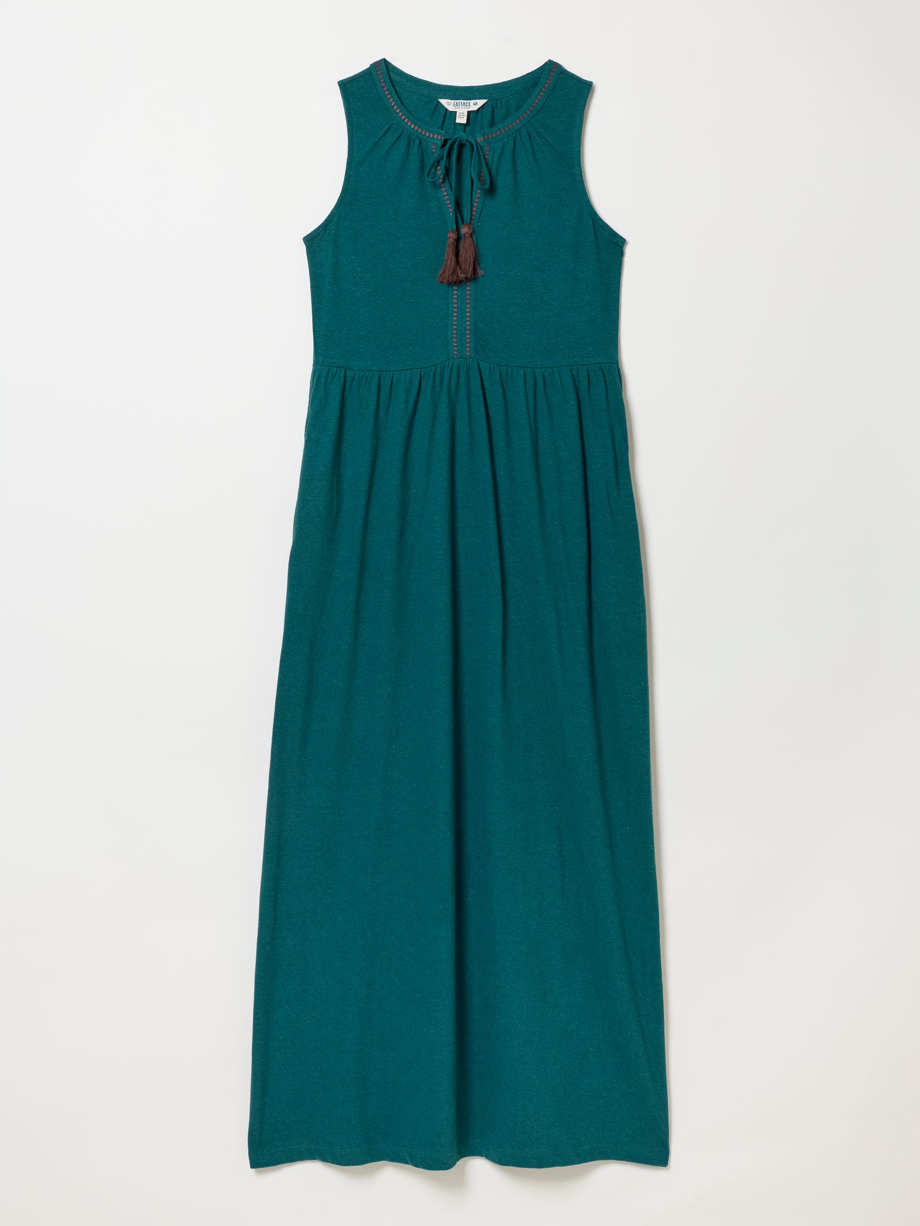 Elsa Teal Blue Petite Jersey Maxi Dress - Image 7 of 7