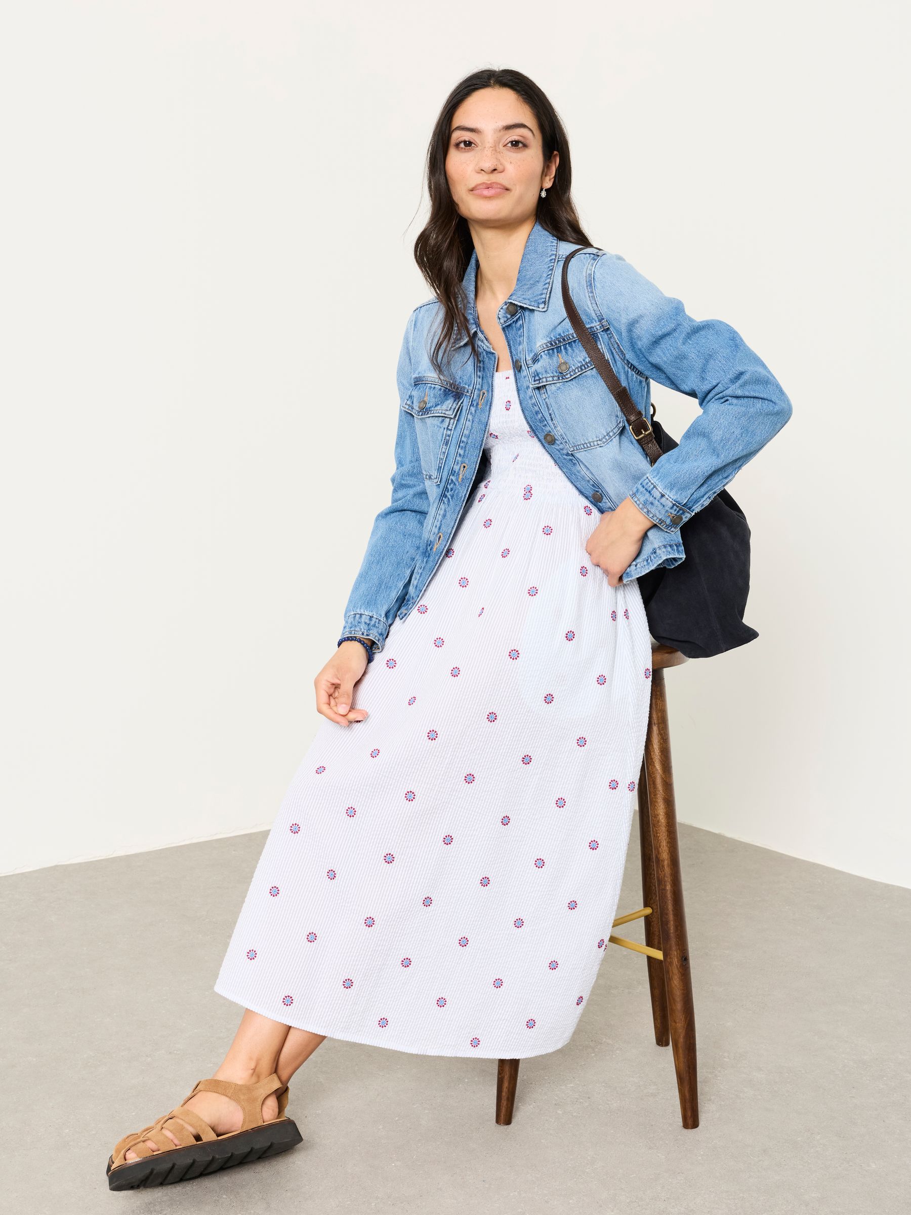 Emmy Blue Petite Midi Dresses - Image 4 of 5