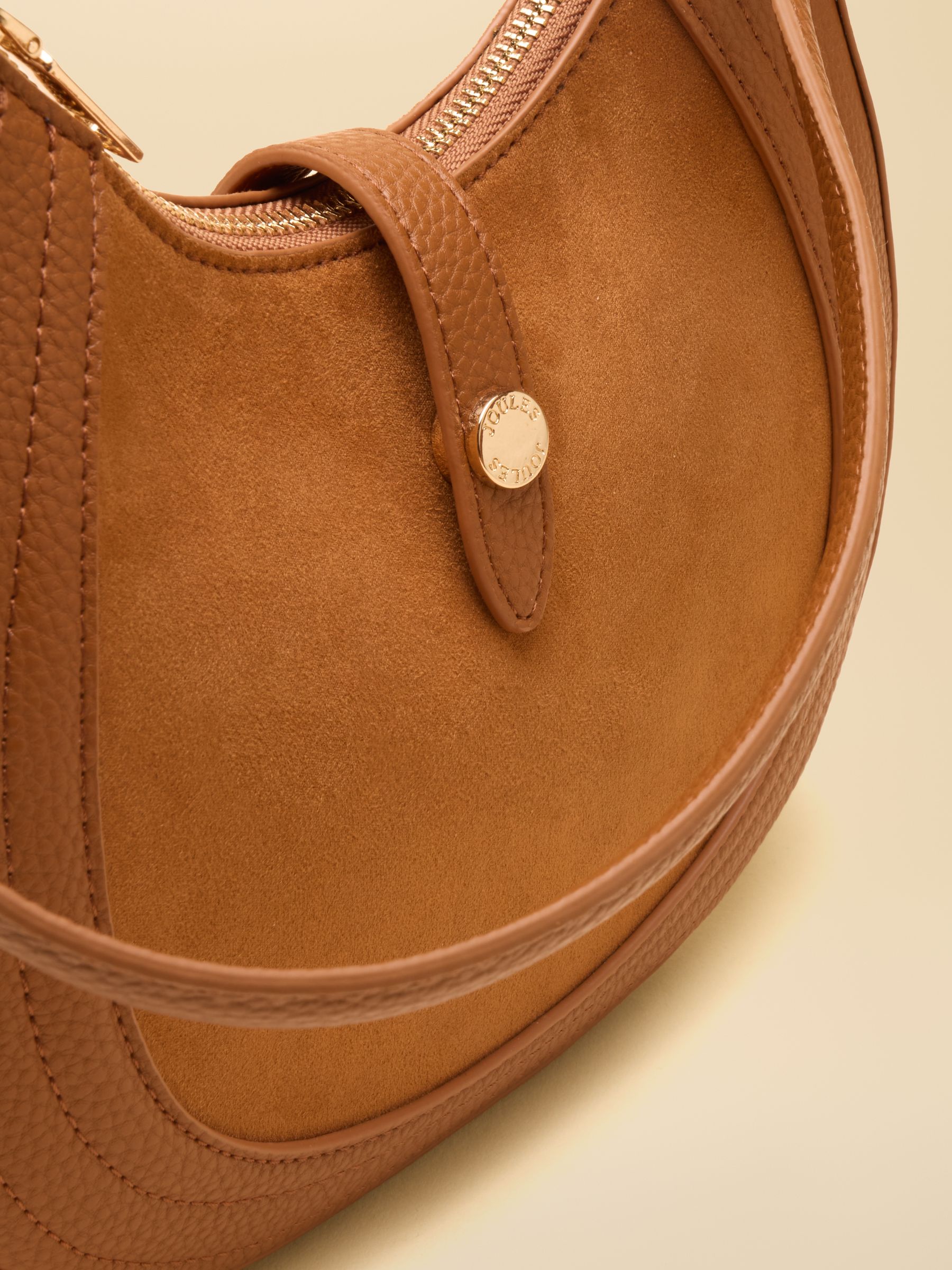 Tan Brown Crossbody Saddle Bag - Image 5 of 8