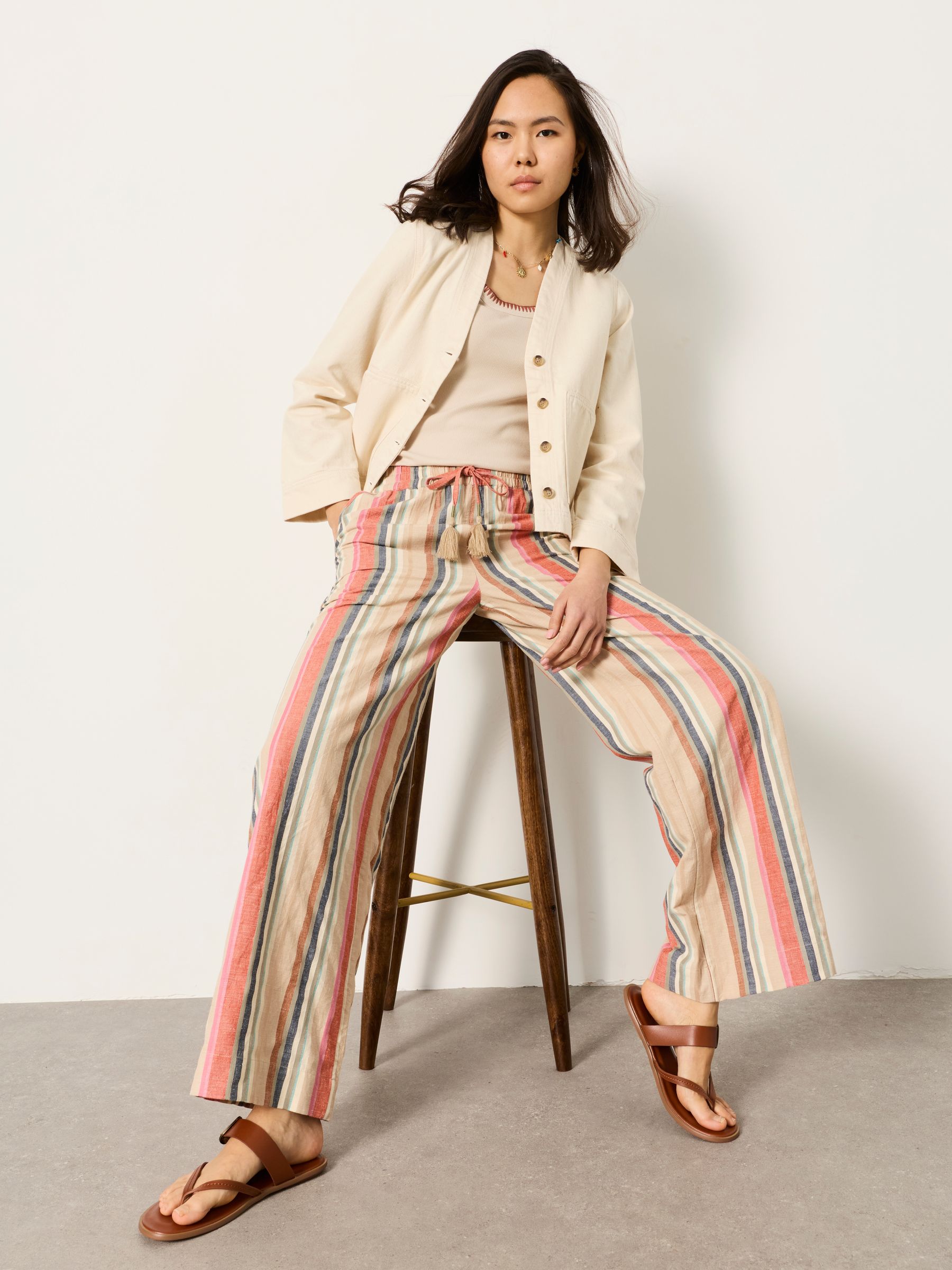 Dulcie Ecru Denim Jacket - Image 4 of 6