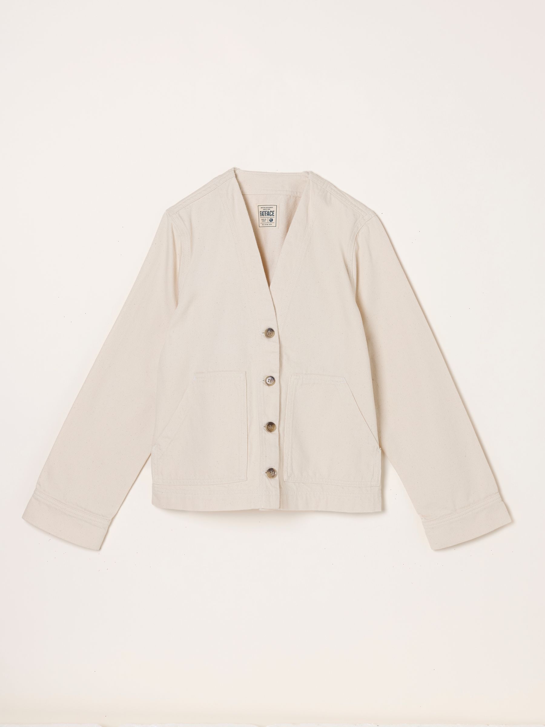 Dulcie Ecru Denim Jacket - Image 6 of 6