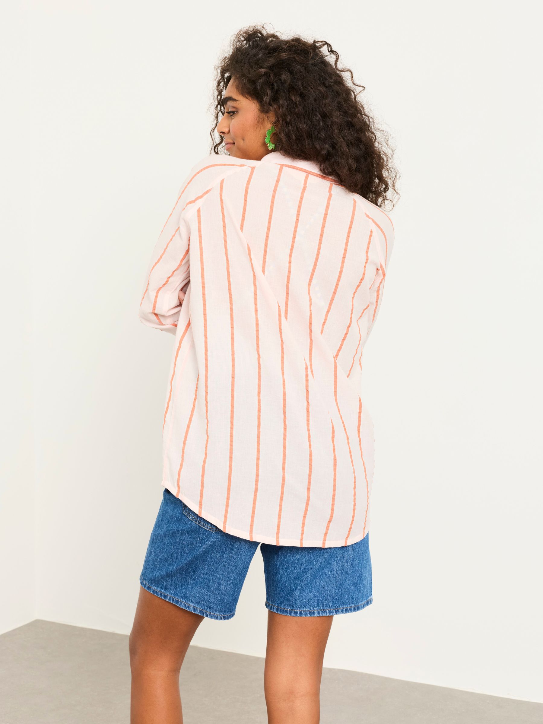 Pink Petite Bessie Stripe Shirt - Image 2 of 6