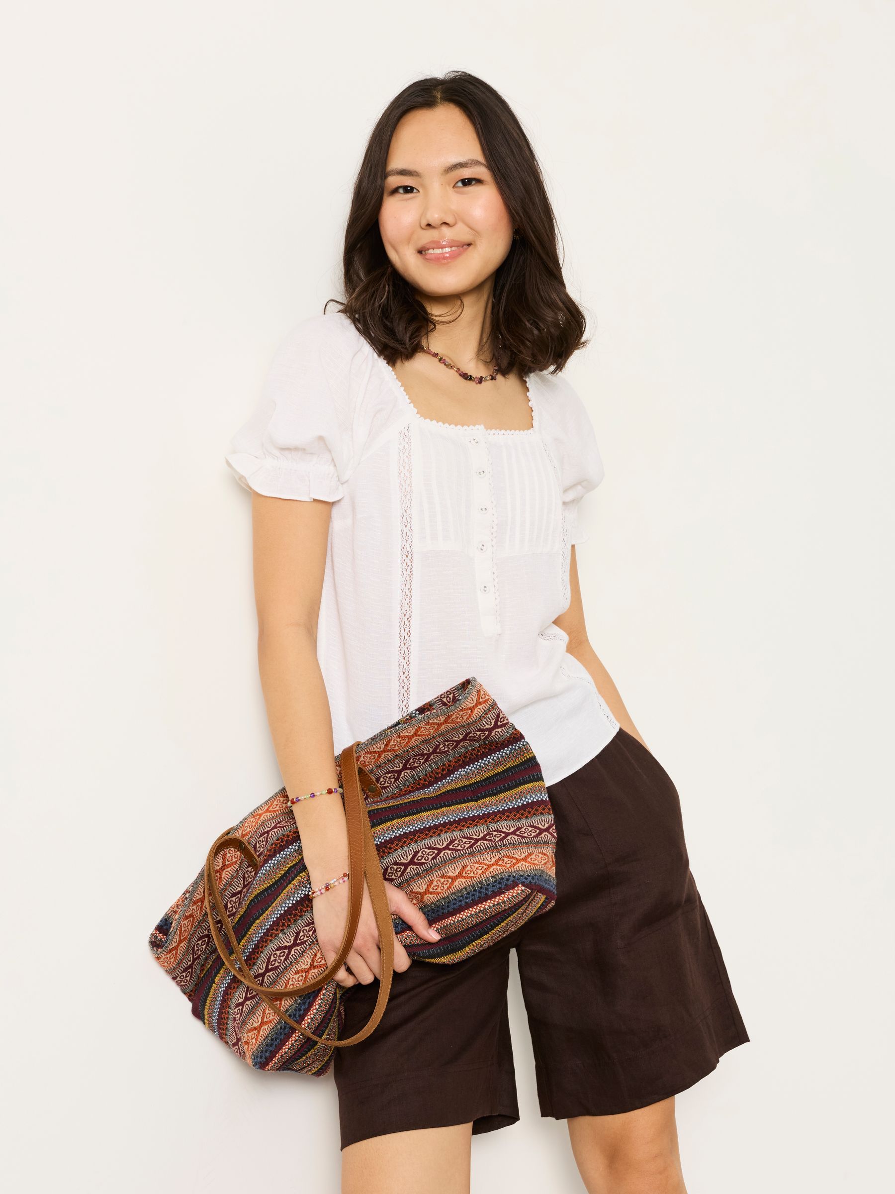 Jorden White Petite Blouse - Image 1 of 6 Jorden White Petite Blouse - Image 1 of 6