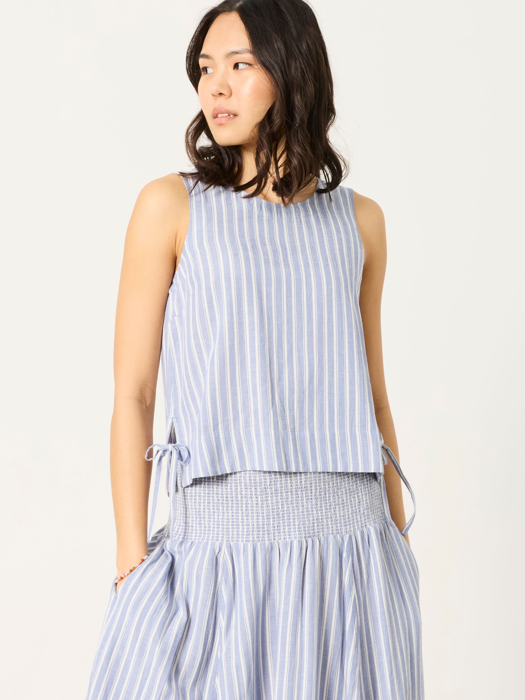 Dara Blue Petite Blouse - Image 1 of 5