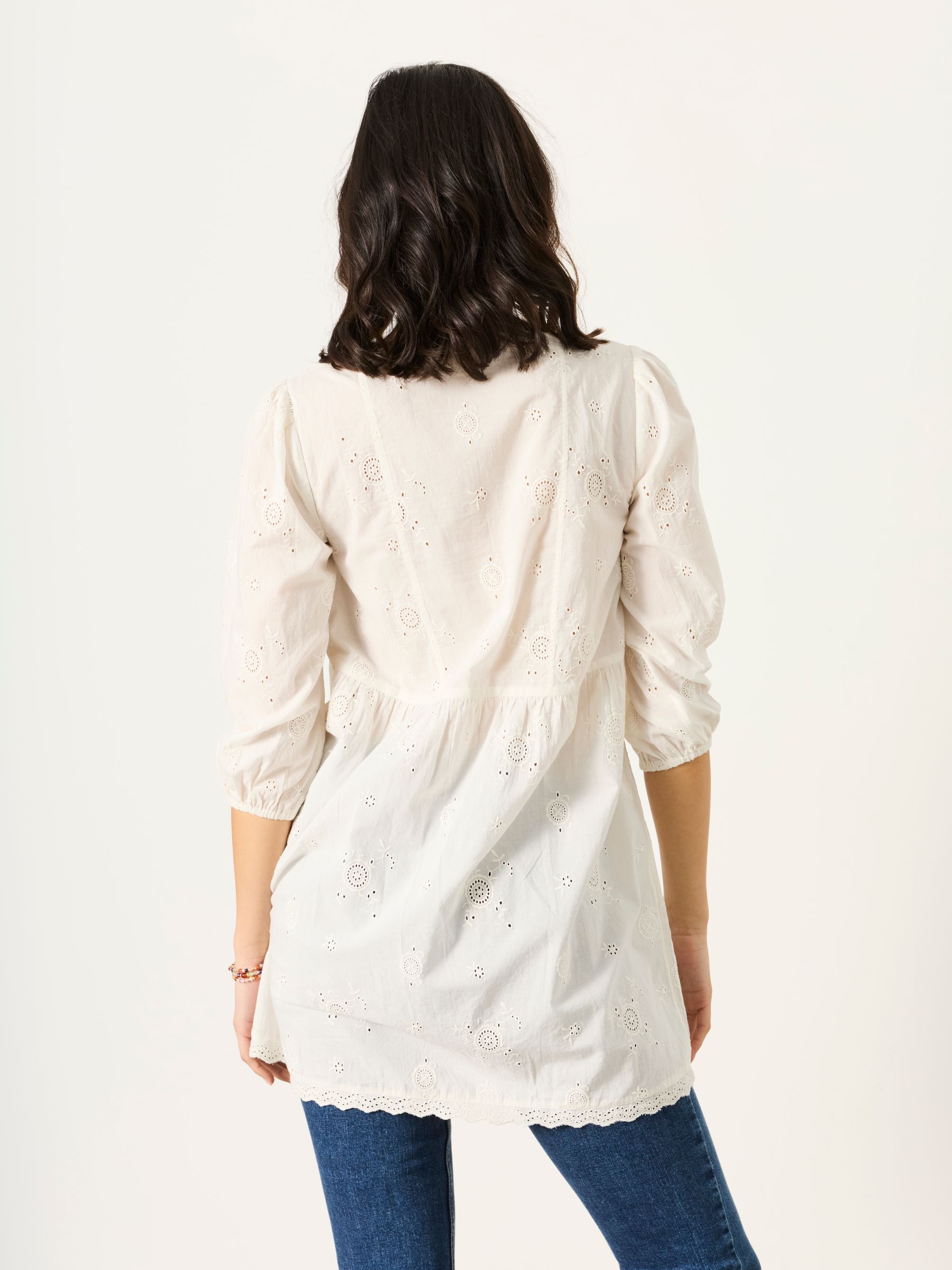 Rue White Petite Tunic | FatFace USA