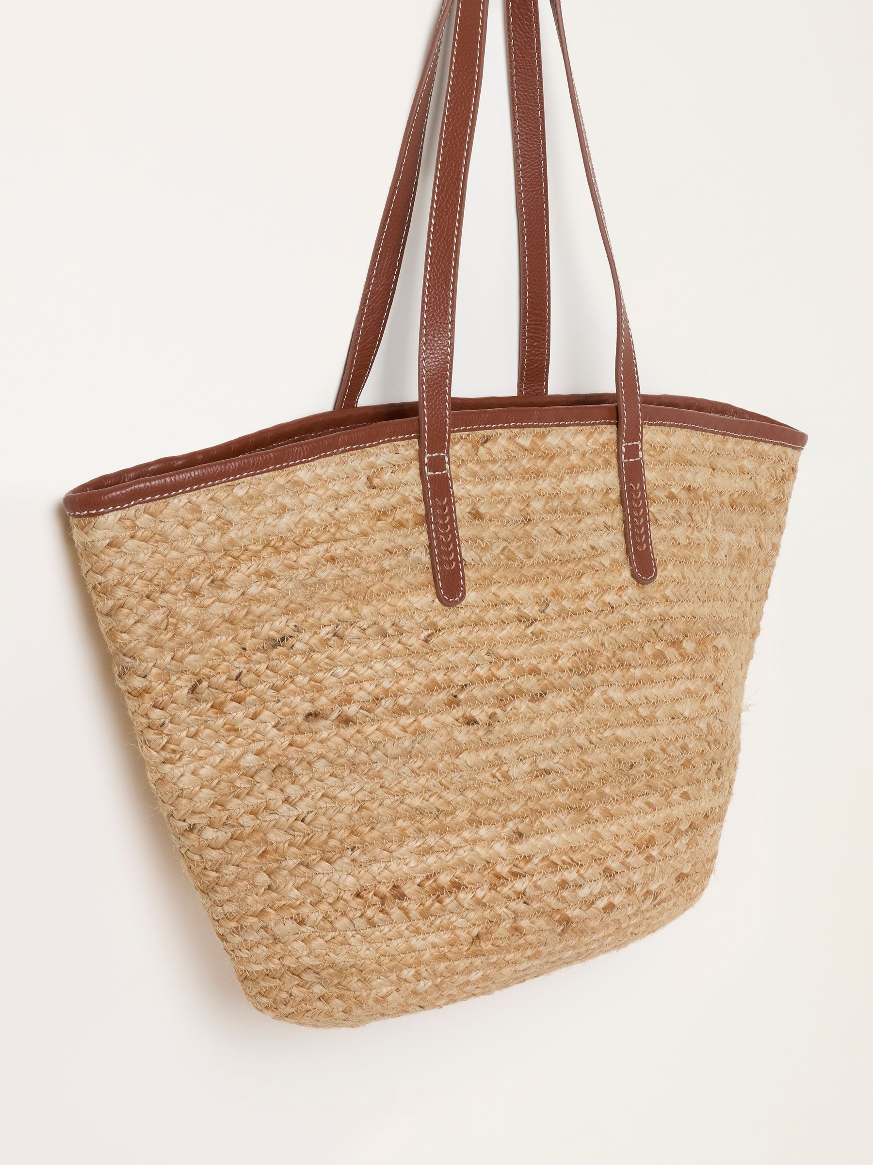 Natural Raffia Tote Bag - Image 4 of 5