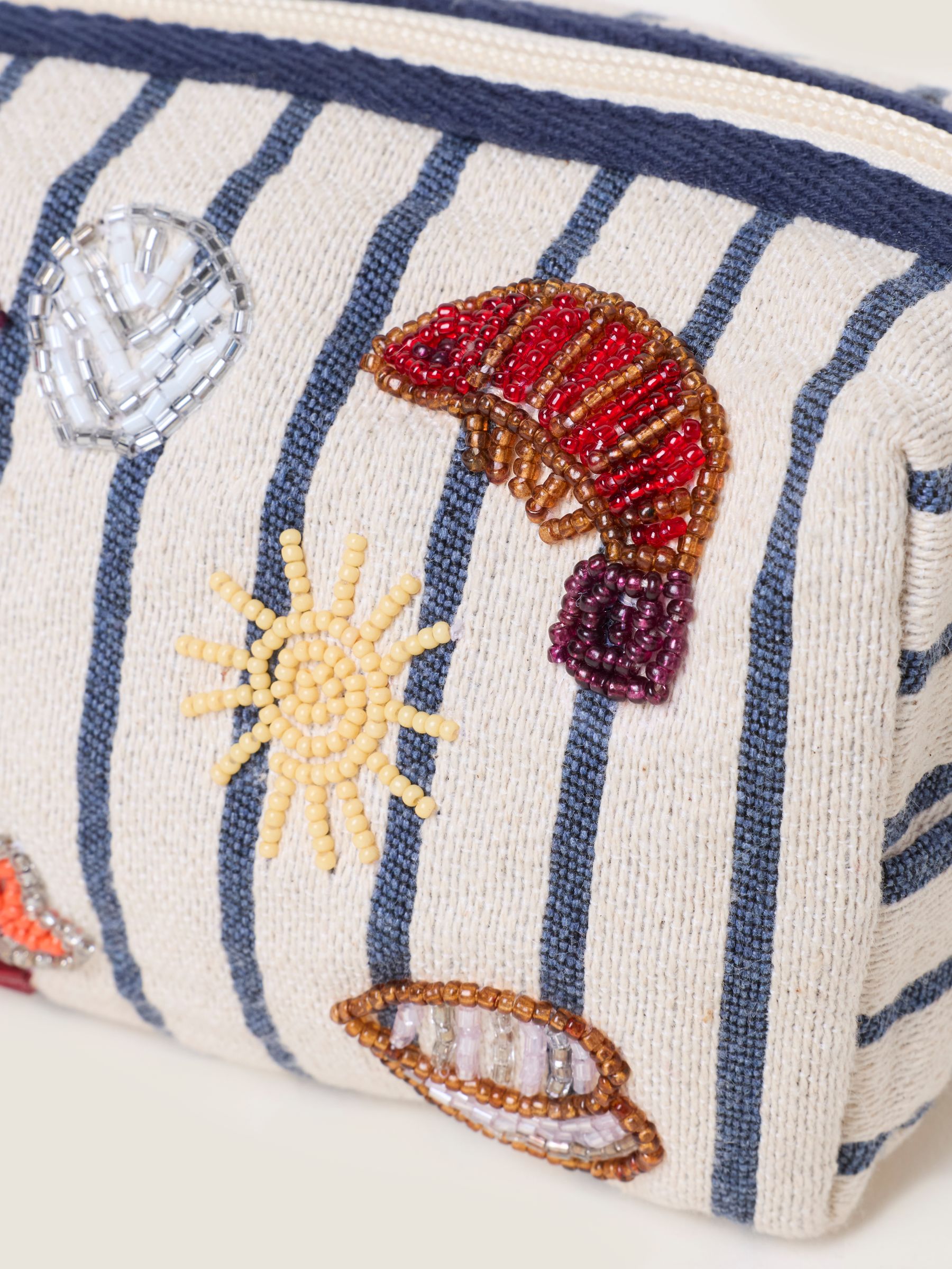 Multi Stripe Sea Beaded Pouch - Image 2 of 3