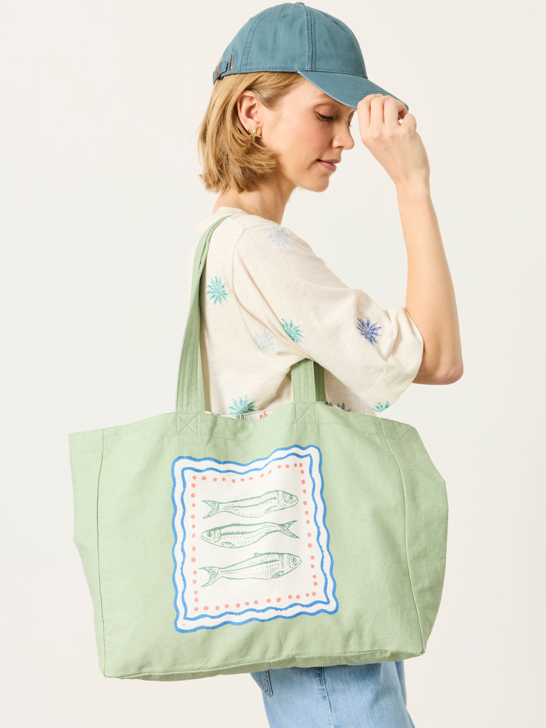 Green Fish Reversible Tote Bag - Image 1 of 5
