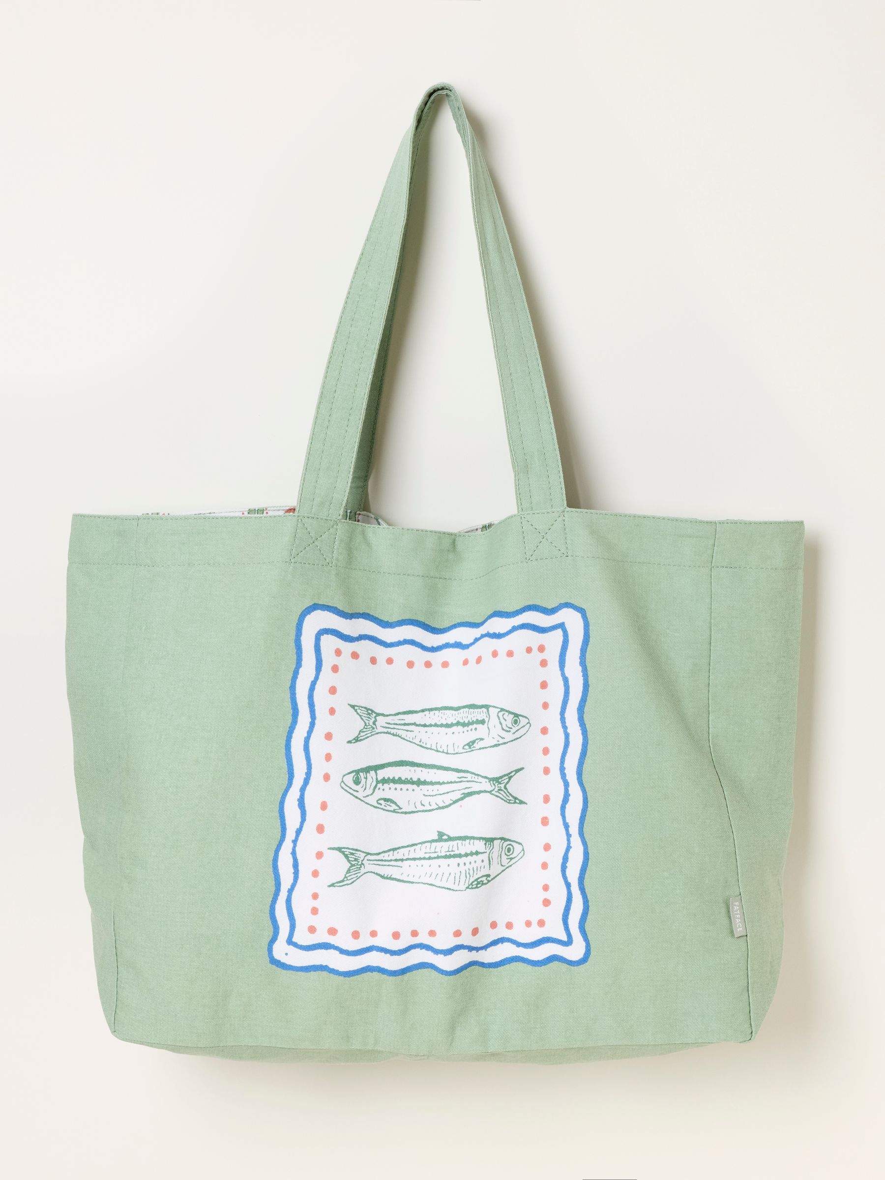 Green Fish Reversible Tote Bag - Image 3 of 5