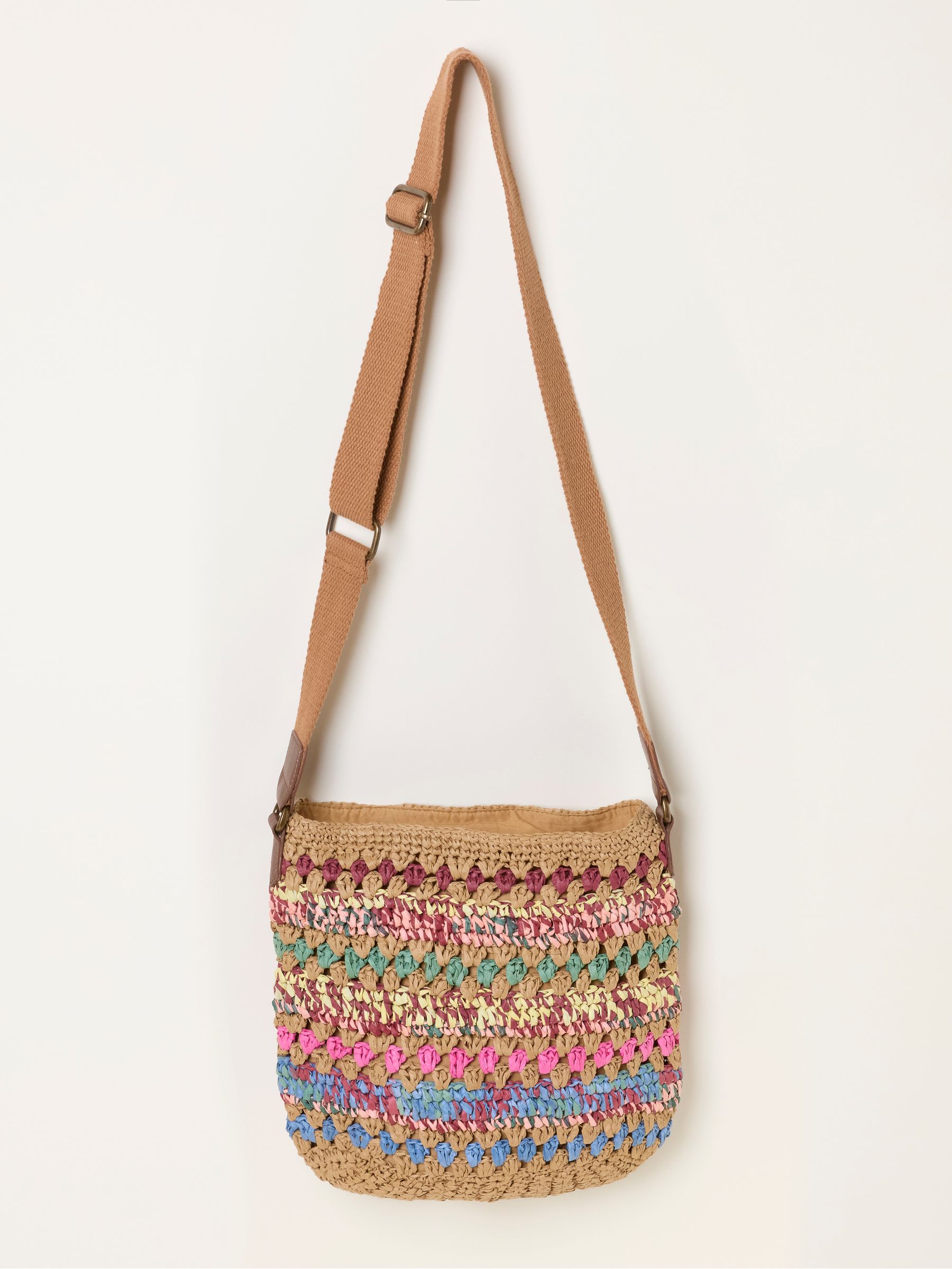 Multi Raffia Woven Crossbody Bag - Image 3 of 5
