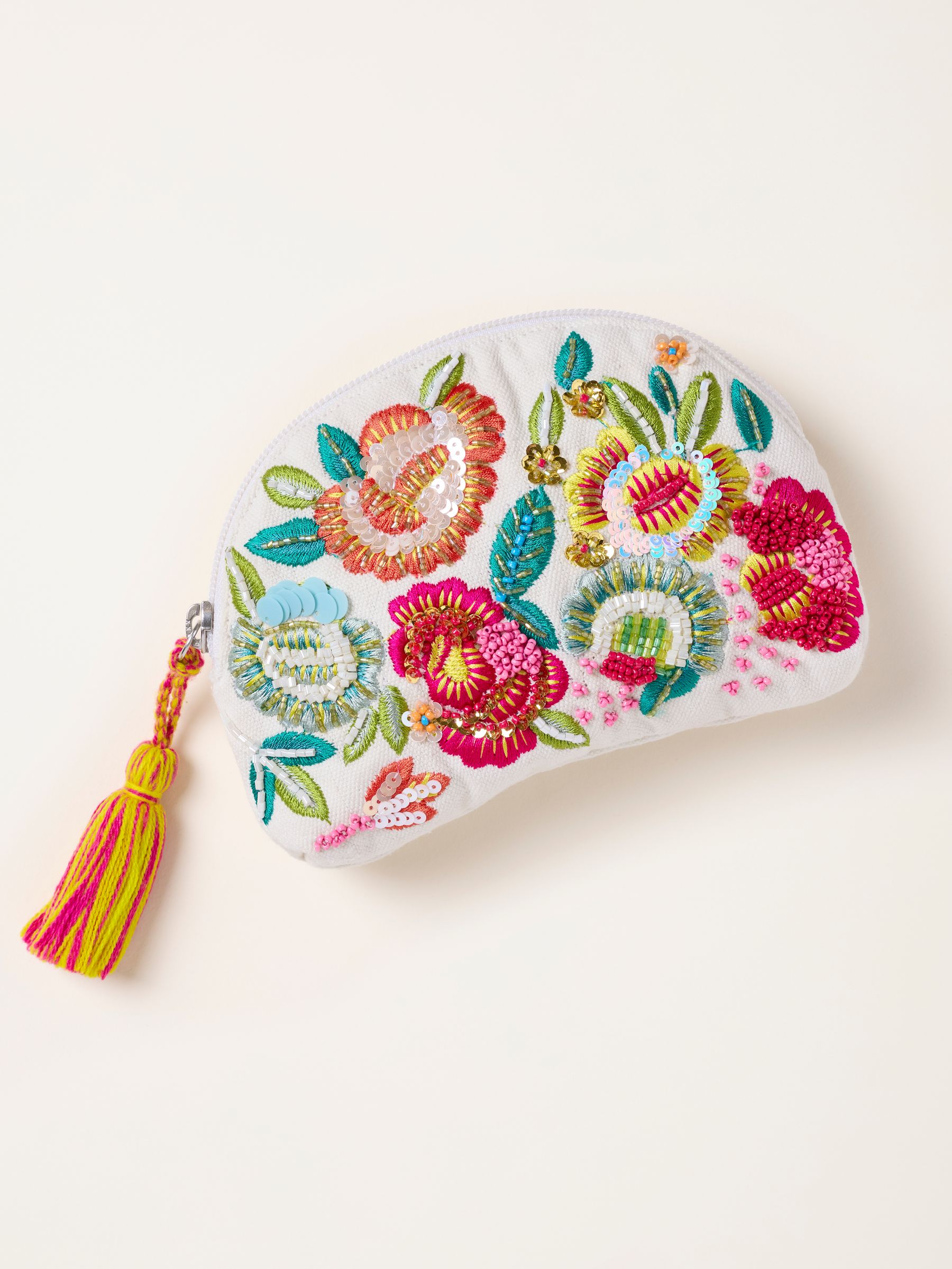 Multi Floral Beaded Purse - Image 1 of 3