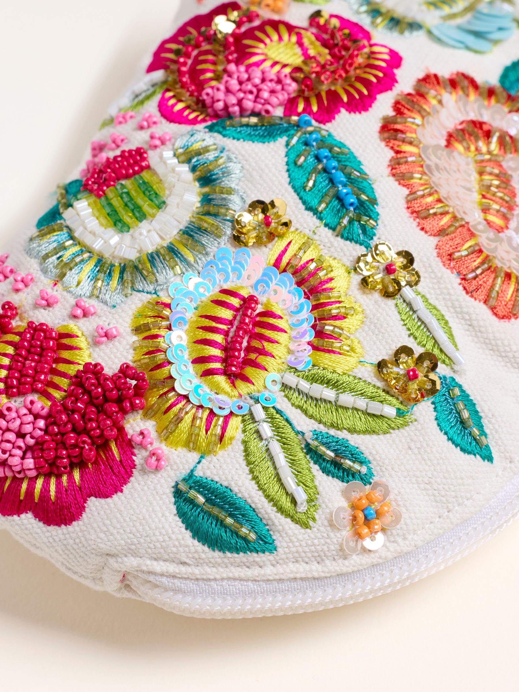 Multi Floral Beaded Purse - Image 2 of 3