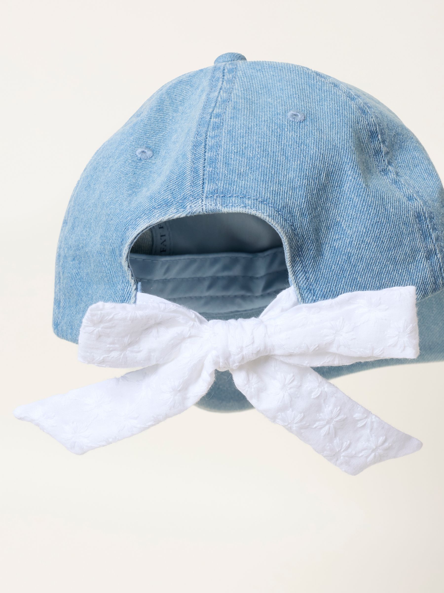 Denim Bow Tie Denim Cap - Image 5 of 5