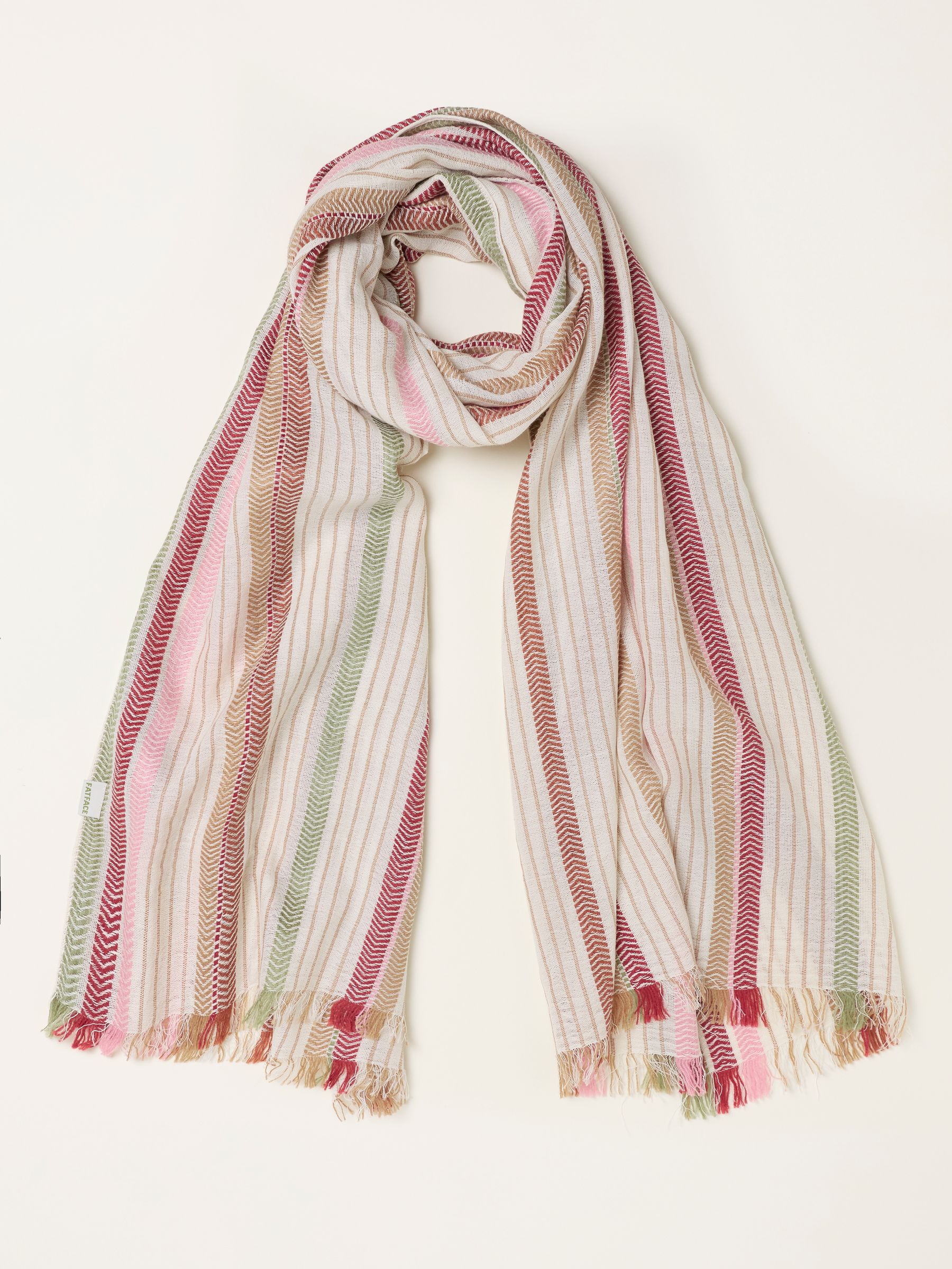Natural Spice Trail Stripe Scarf - Image 1 of 2 Natural Spice Trail Stripe Scarf - Image 1 of 2
