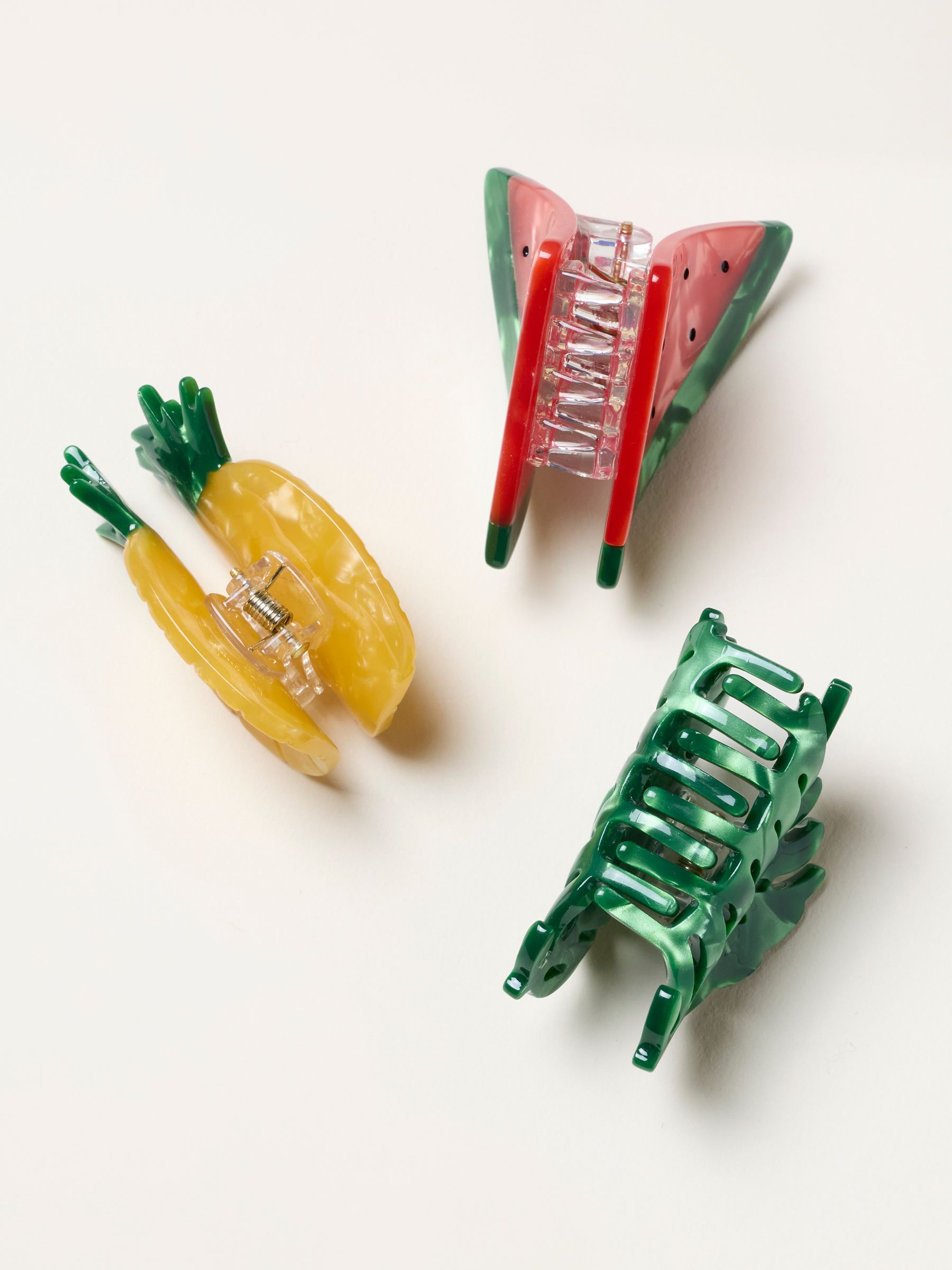 Multi 3 Pack Tropical Claw Clips - Image 2 of 2