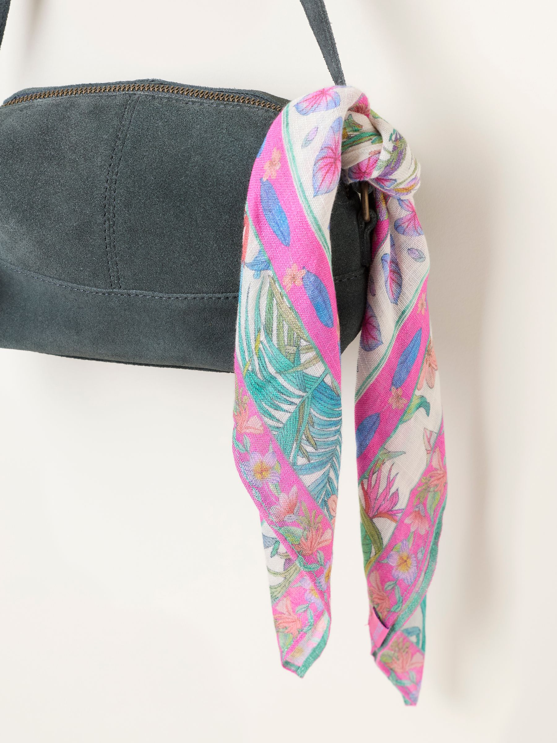Pink Tropical Square Scarf - Image 3 of 3