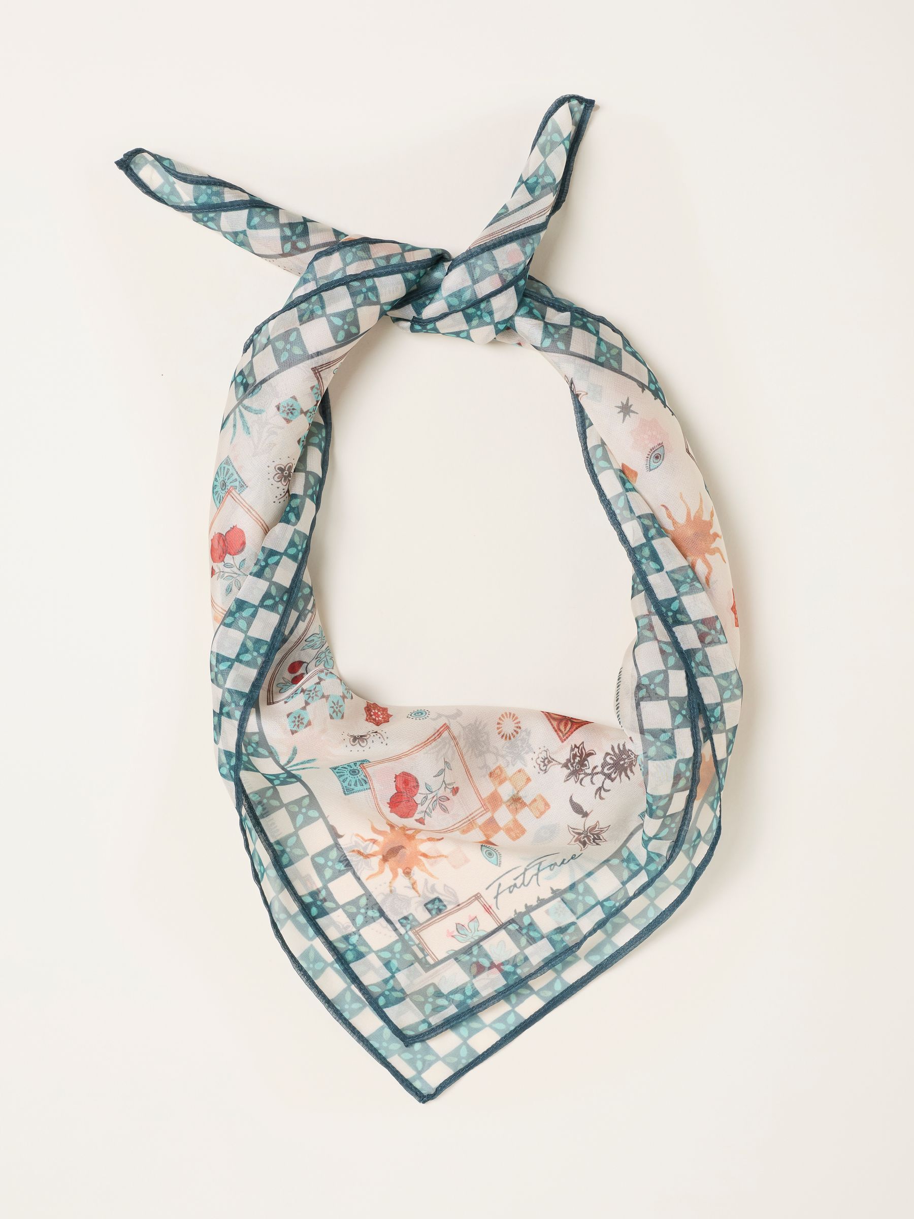 Ivory Spice Trail Square Scarf - Image 1 of 3