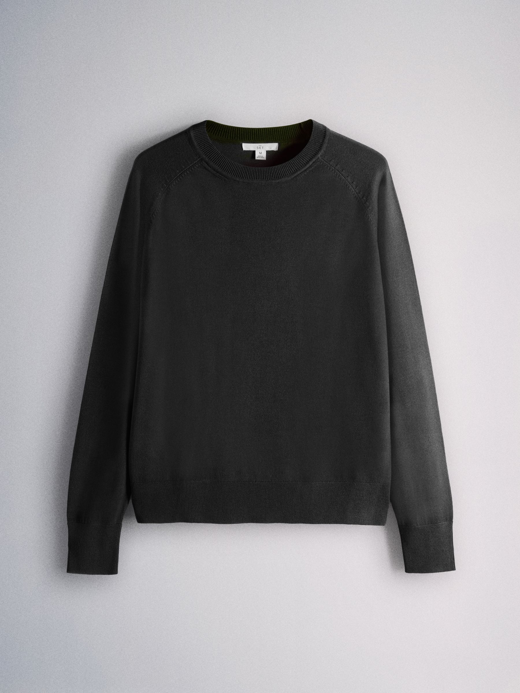 4 Pack Fine Knitted Crew Neck Jumpers Dark Navy/Plum/Purple/Taupe Brown - Image 4 of 6