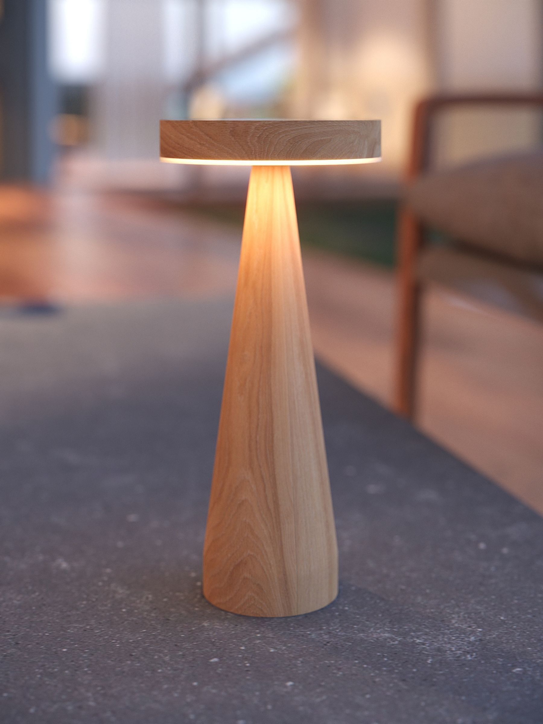 The Solar Centre Warm White Seattle USB Solar Table Light - Image 1 of 3