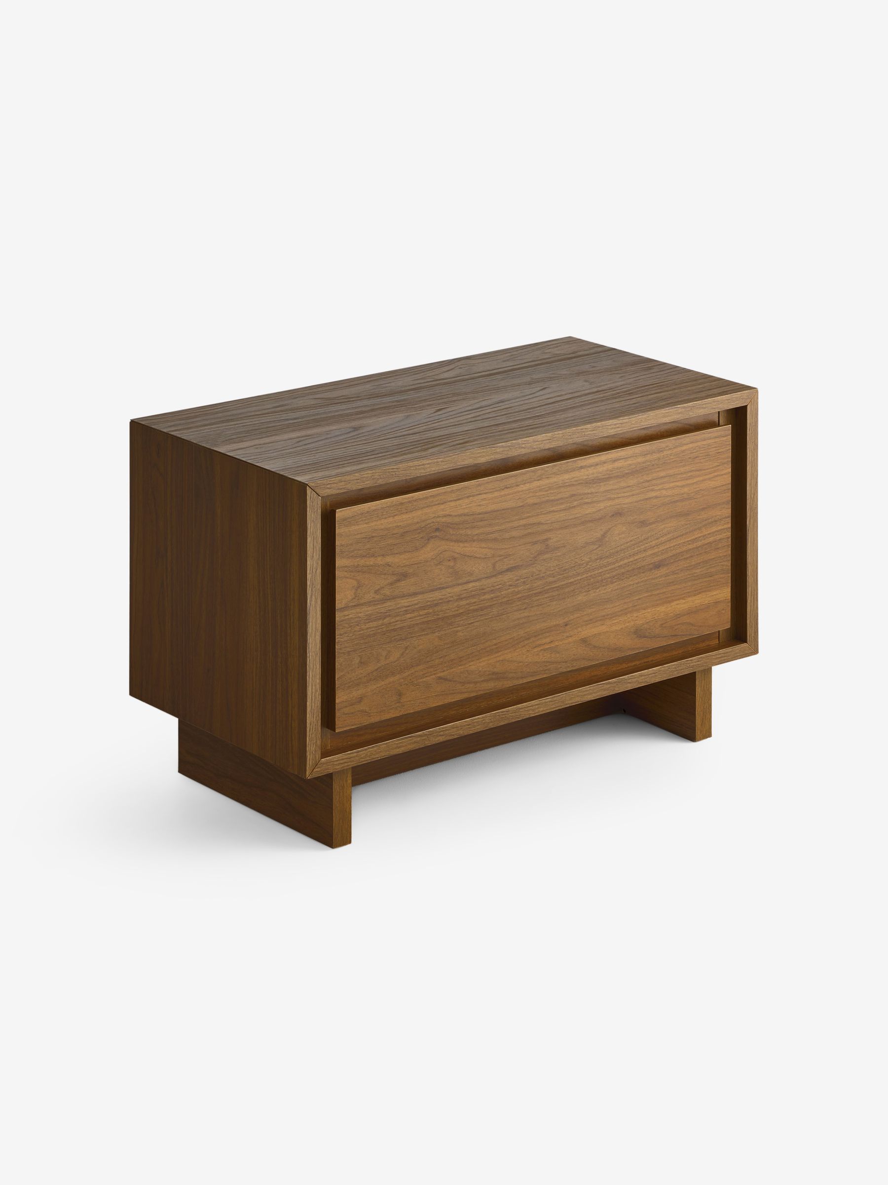 Kaci 1 Drawer Wide Bedside Table in Dark Walnut Effect - Image 5 of 7