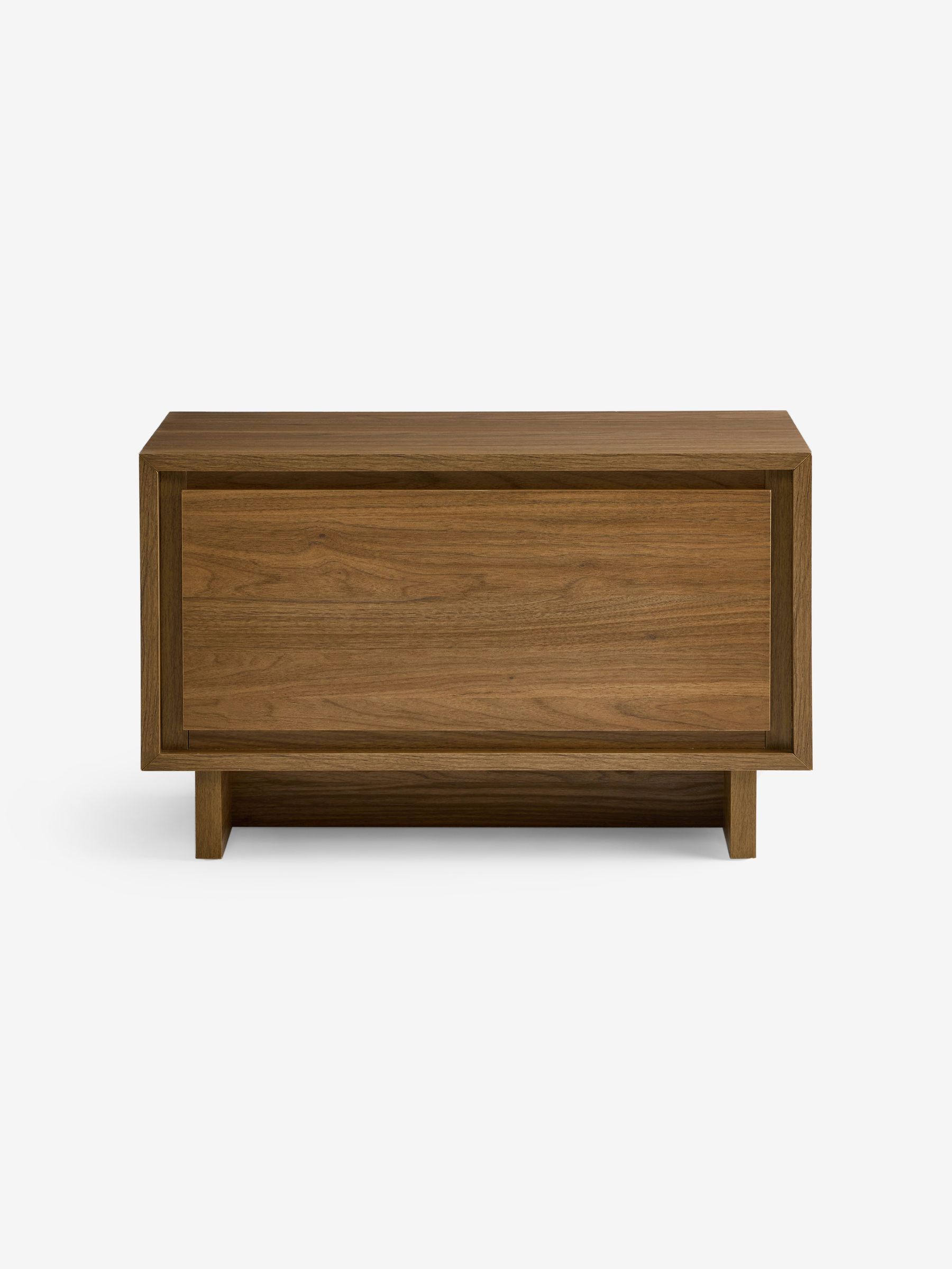 Kaci 1 Drawer Wide Bedside Table in Dark Walnut Effect - Image 6 of 7