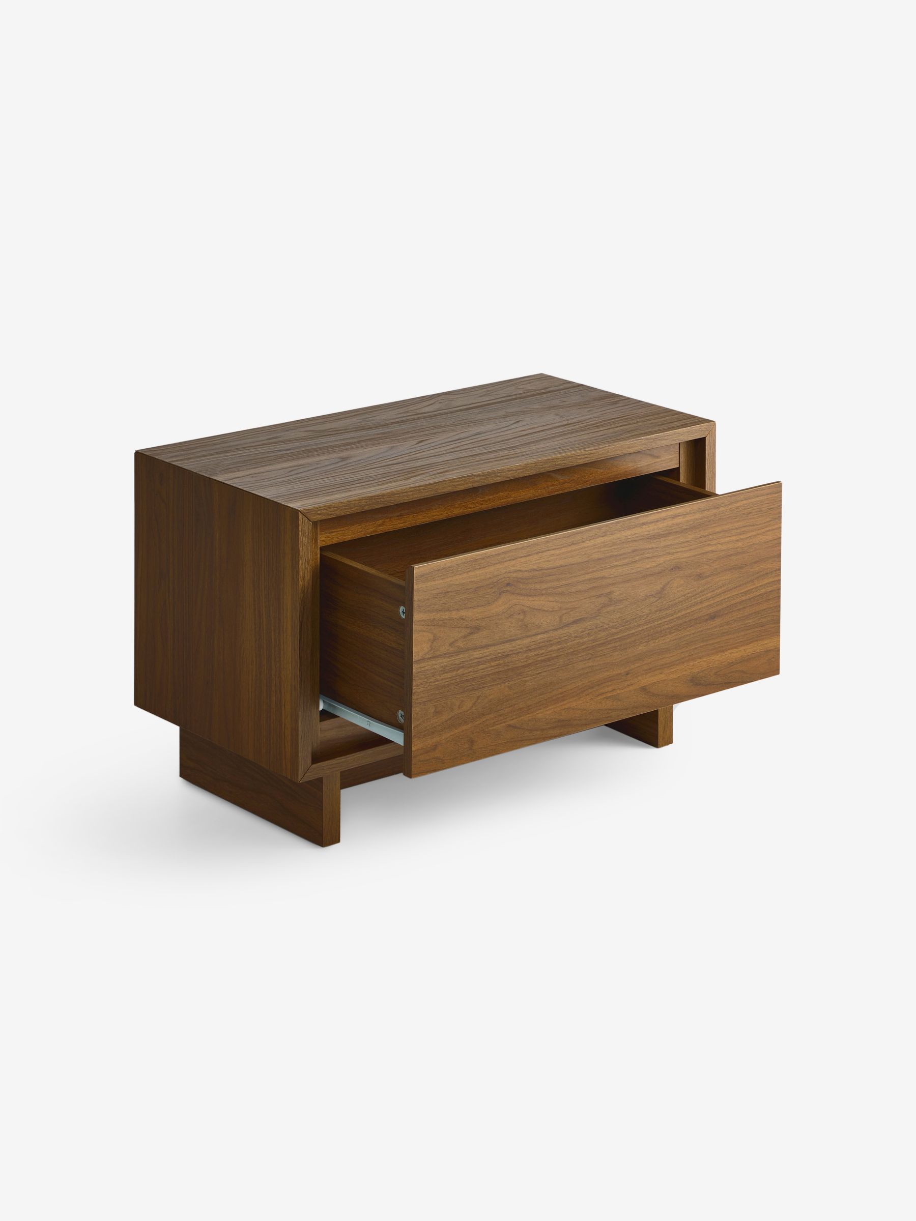 Kaci 1 Drawer Wide Bedside Table in Dark Walnut Effect - Image 7 of 7