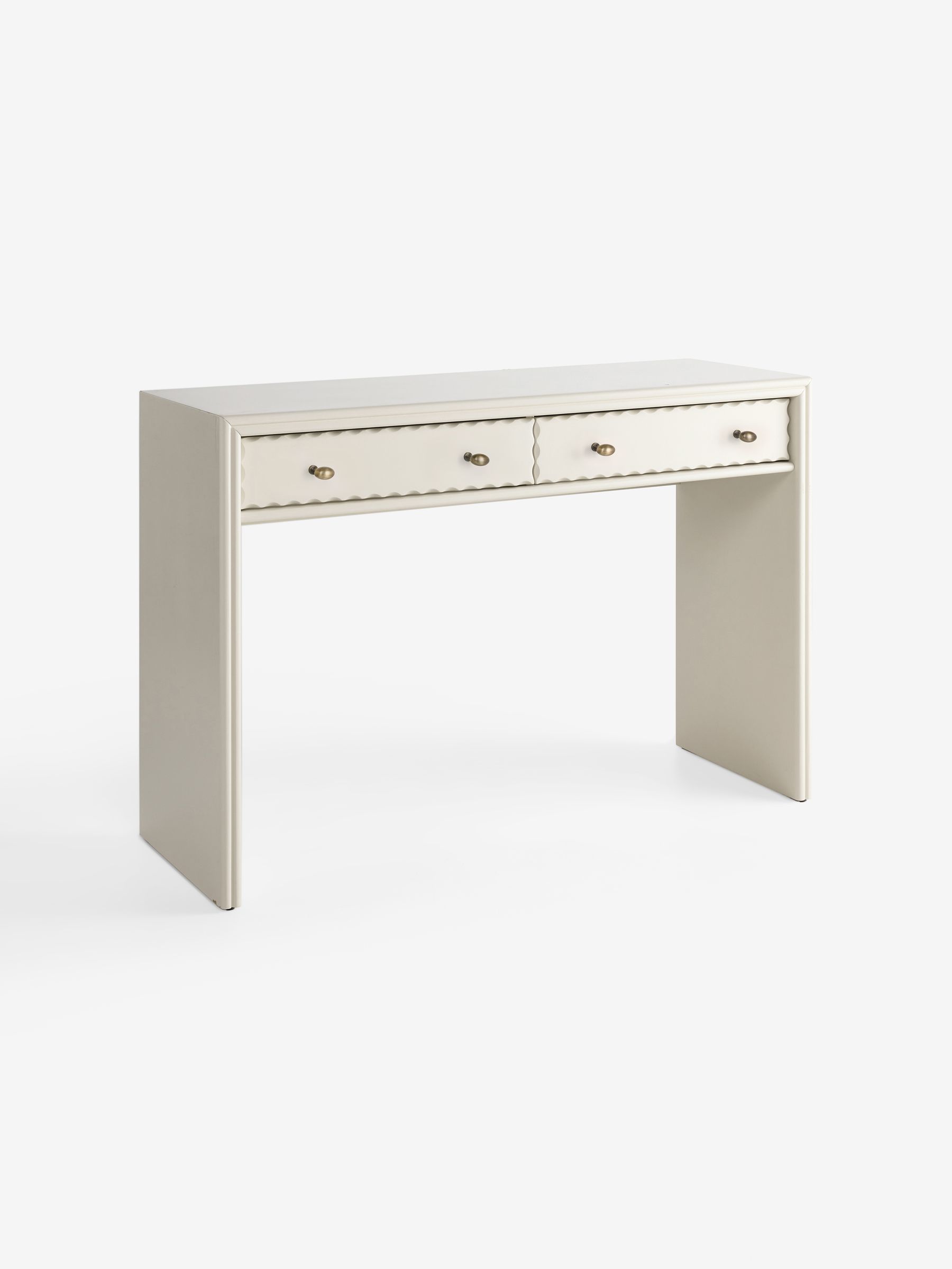 Roisin Console Dressing Table in Ecru White - Image 5 of 7