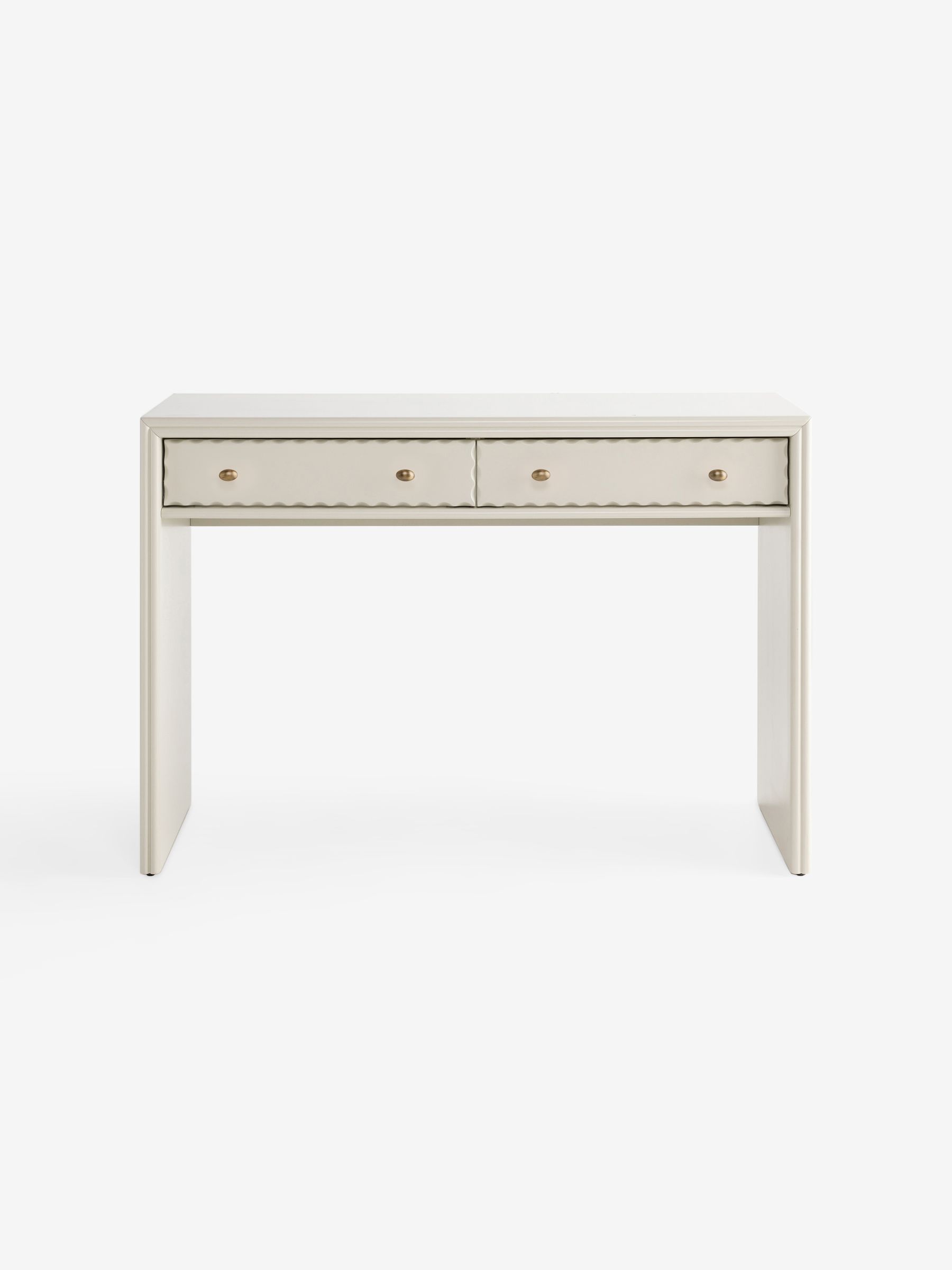 Roisin Console Dressing Table in Ecru White - Image 6 of 7