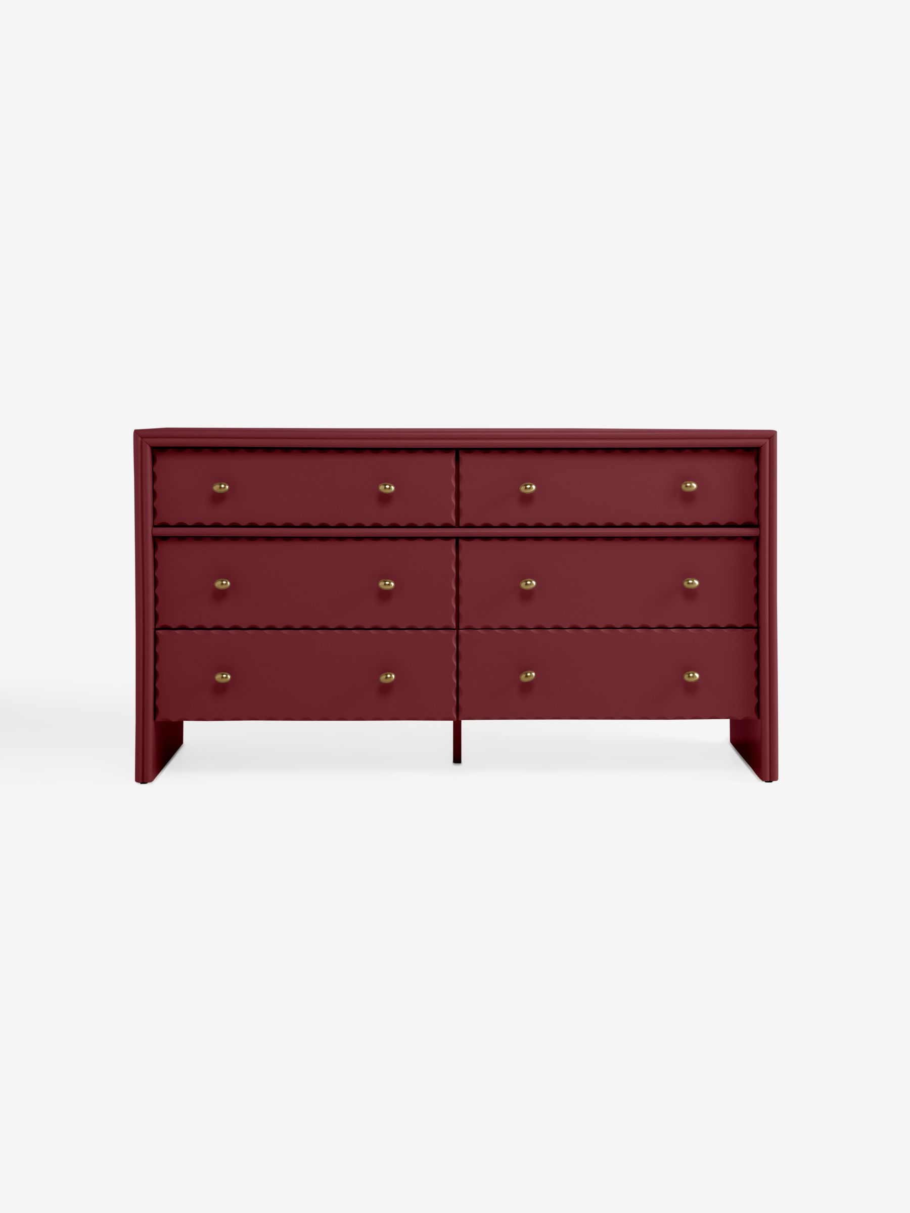 Roisin Chest of Drawer in Burgundy Red - Image 5 of 6